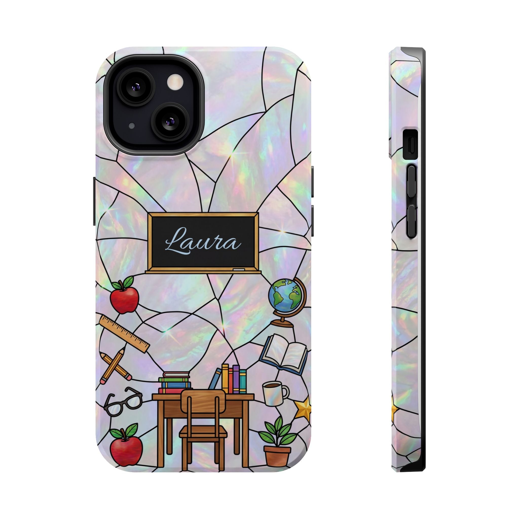 Personalized Teacher Phone Case — Impact-Resistant Wireless Charging Cover