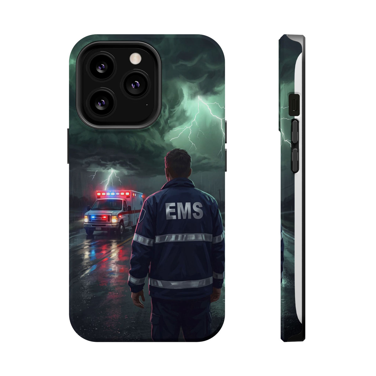 EMS Green Storm City Phone Case — Magnetic Wireless Charging Cover