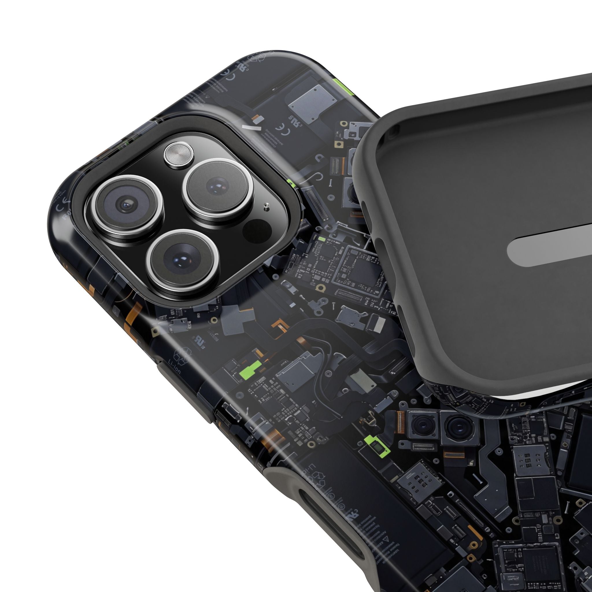Circuit Core Phone Case — Motherboard Print Wireless Charging Cover