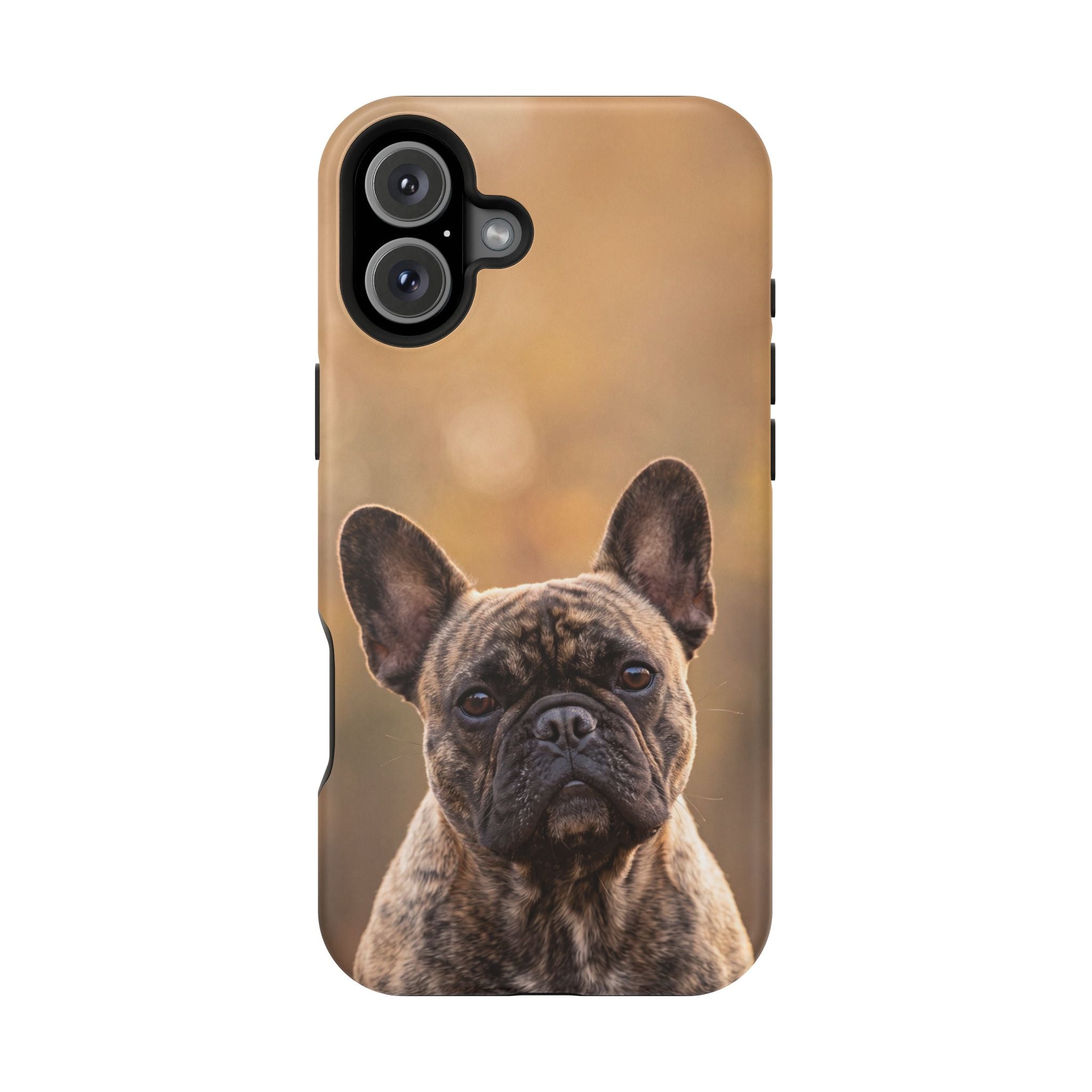 Brindle French Bulldog Phone Case — Impact-Resistant Wireless Charging Cover