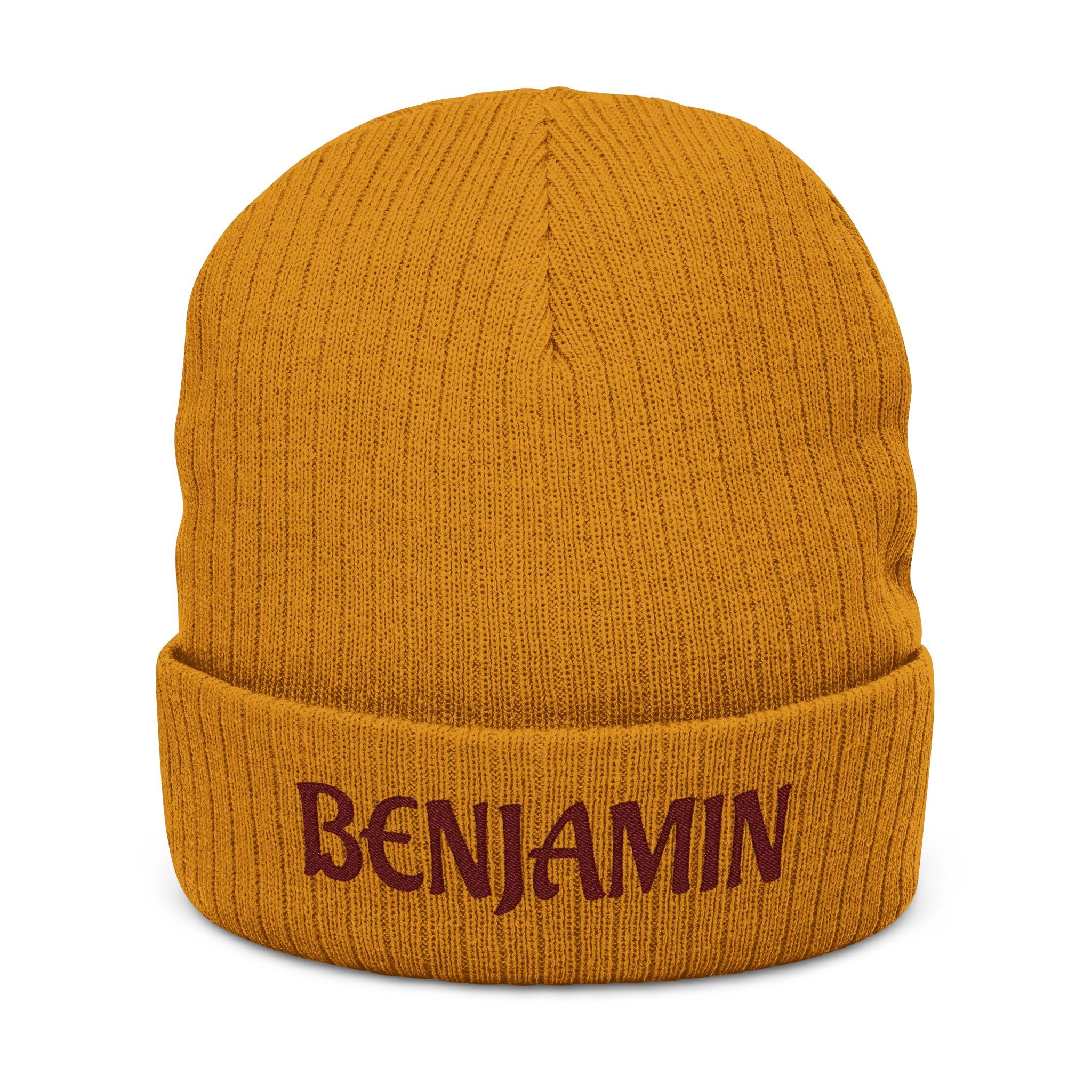 Plumber's Personalized Name Embroidered Ribbed Knit Beanie
