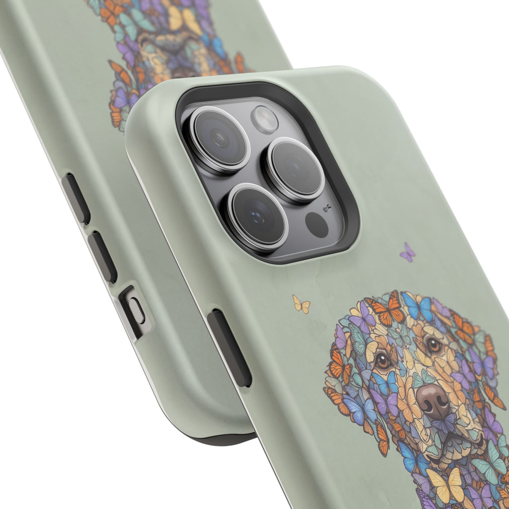 Personalized Butterfly Labrador Phone Case — Tough Magnetic Case with Wireless Charging