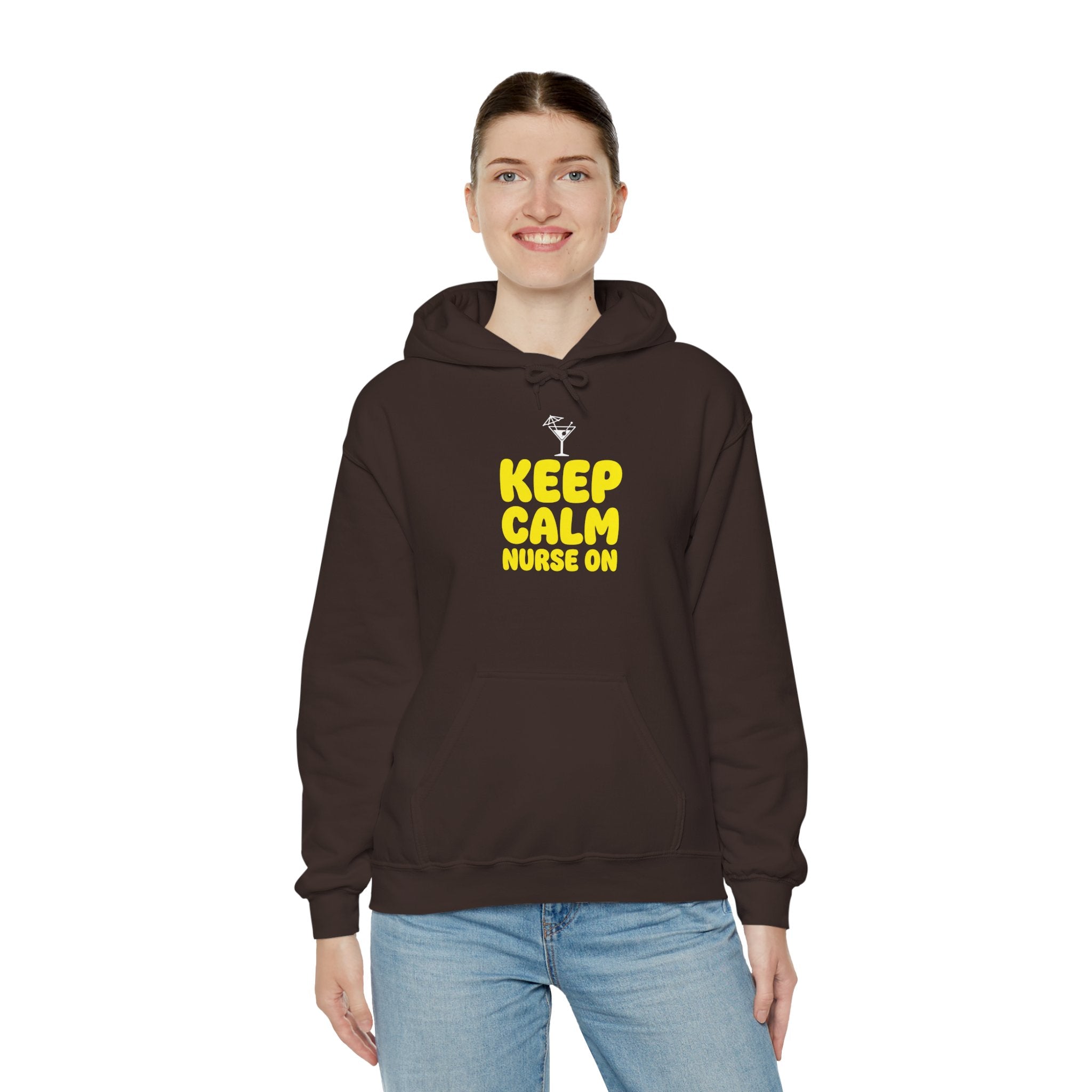 Keep Calm Nurse On Hoodie — Funny Nurse Graphic Pullover