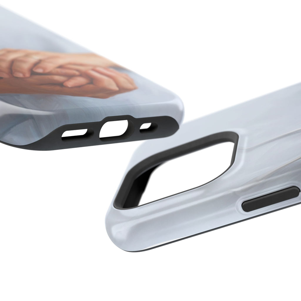 Impact-Resistant Phone Case — Caring Hands Wireless Charging Cover