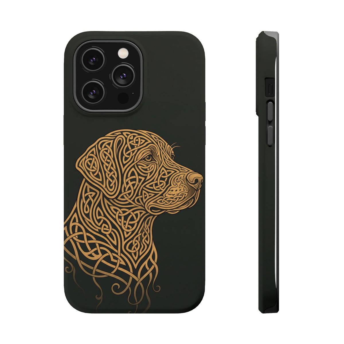 Celtic Knotwork Labrador Phone Case — Tough Magnetic Case with Wireless Charging