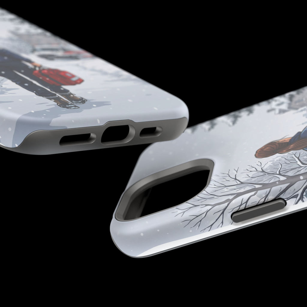 Paramedic/EMT Winter Phone Case — Magnetic Wireless Charging Cover