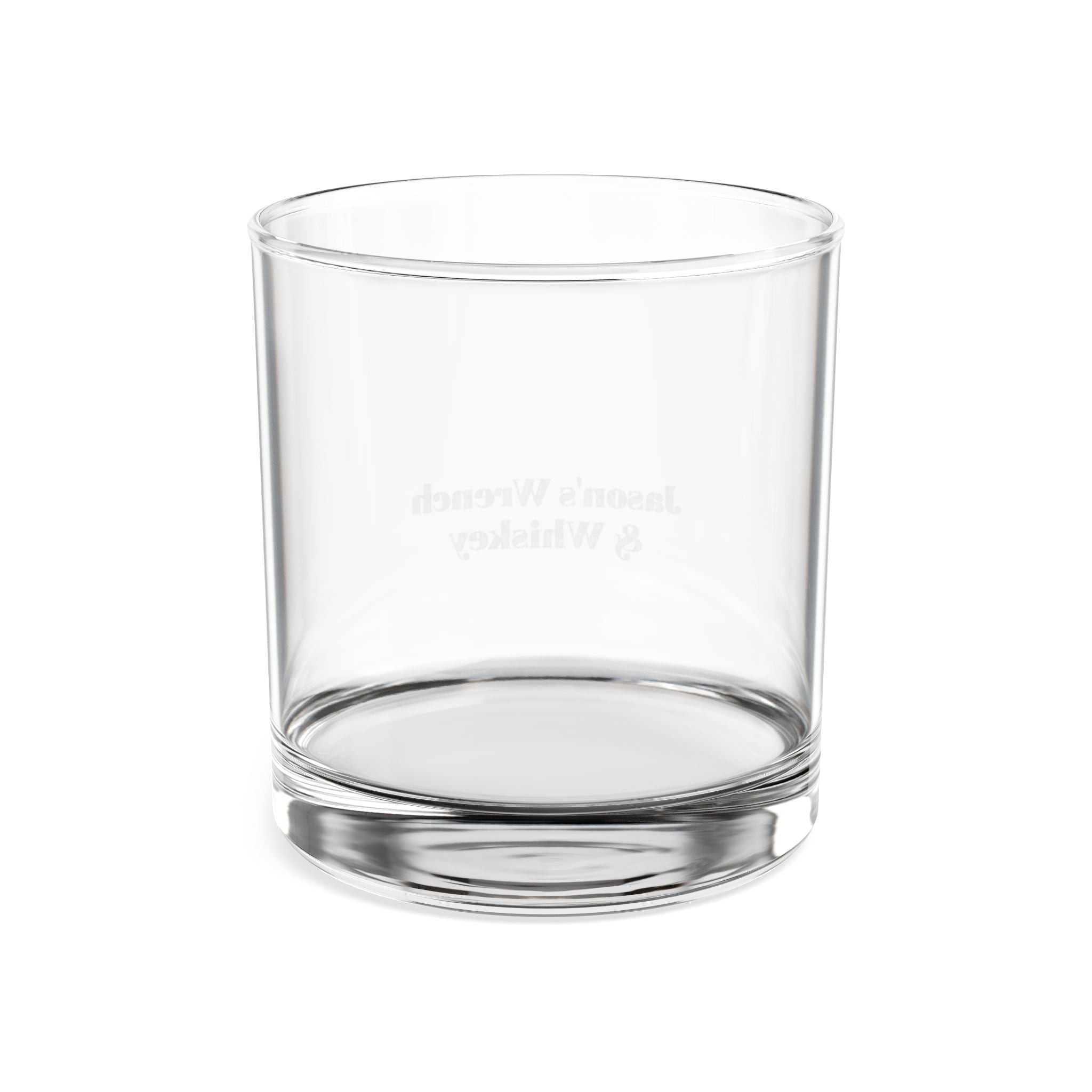 Personalized Wrench & Whiskey Glass 10.5oz — Engraved Plumber Gift Rocks Tumbler