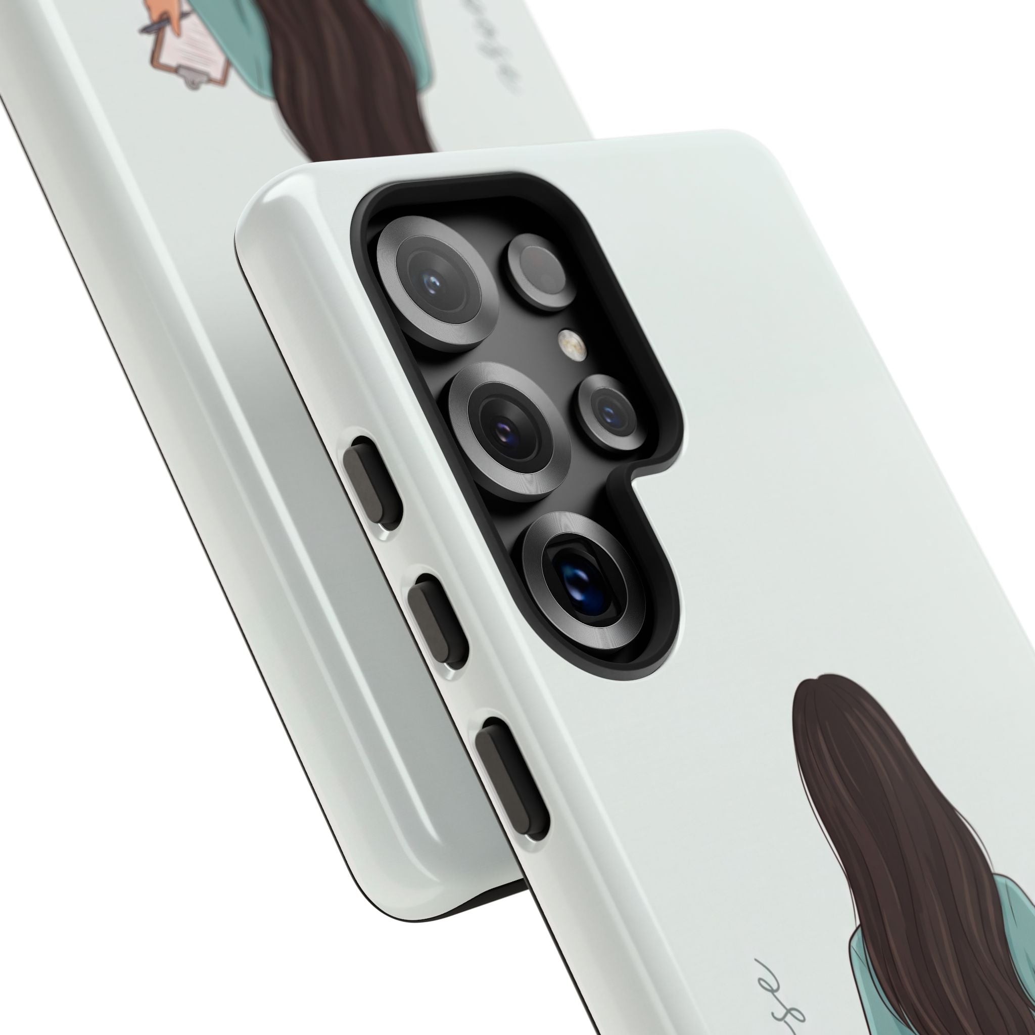 "Trust the Purpose" Nurse Phone Case | Illustrated Nurse in Scrubs Design | iPhone & Samsung