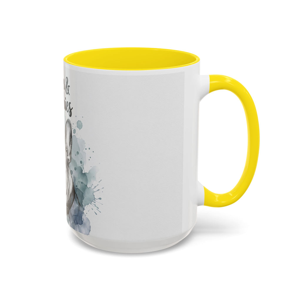 Coffee & Frenchies Mug | French Bulldog Lover Gift | Watercolor Dog Mug