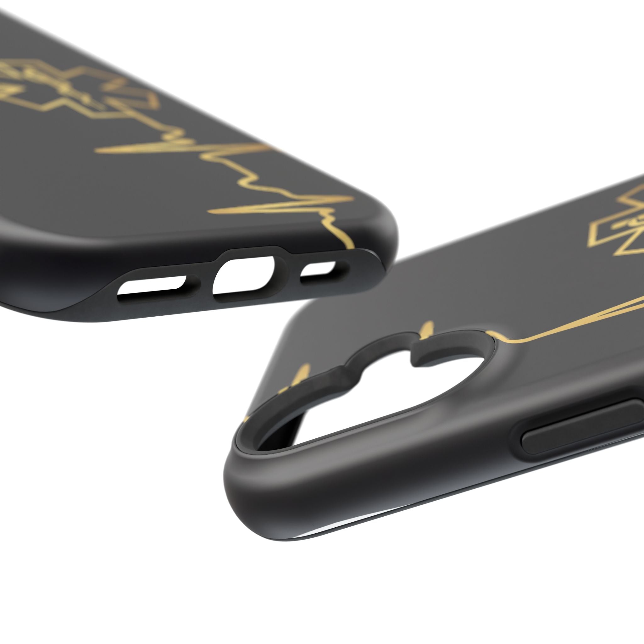 Paramedic/EMT Heartbeat Line Phone Case — Magnetic Wireless Charging Cover