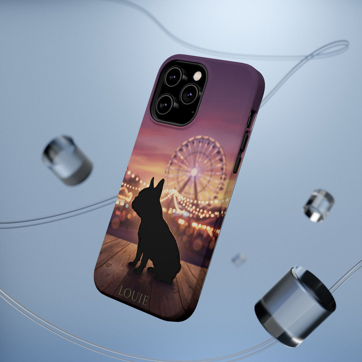 Personalized French Bulldog Carnival Nights Phone Case — Wireless Charging Cover