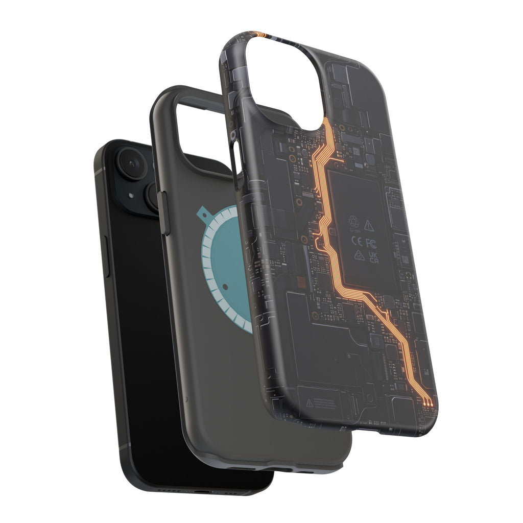Electrician Circuit Bolt Phone Case — Impact-Resistant Wireless Charging Cover