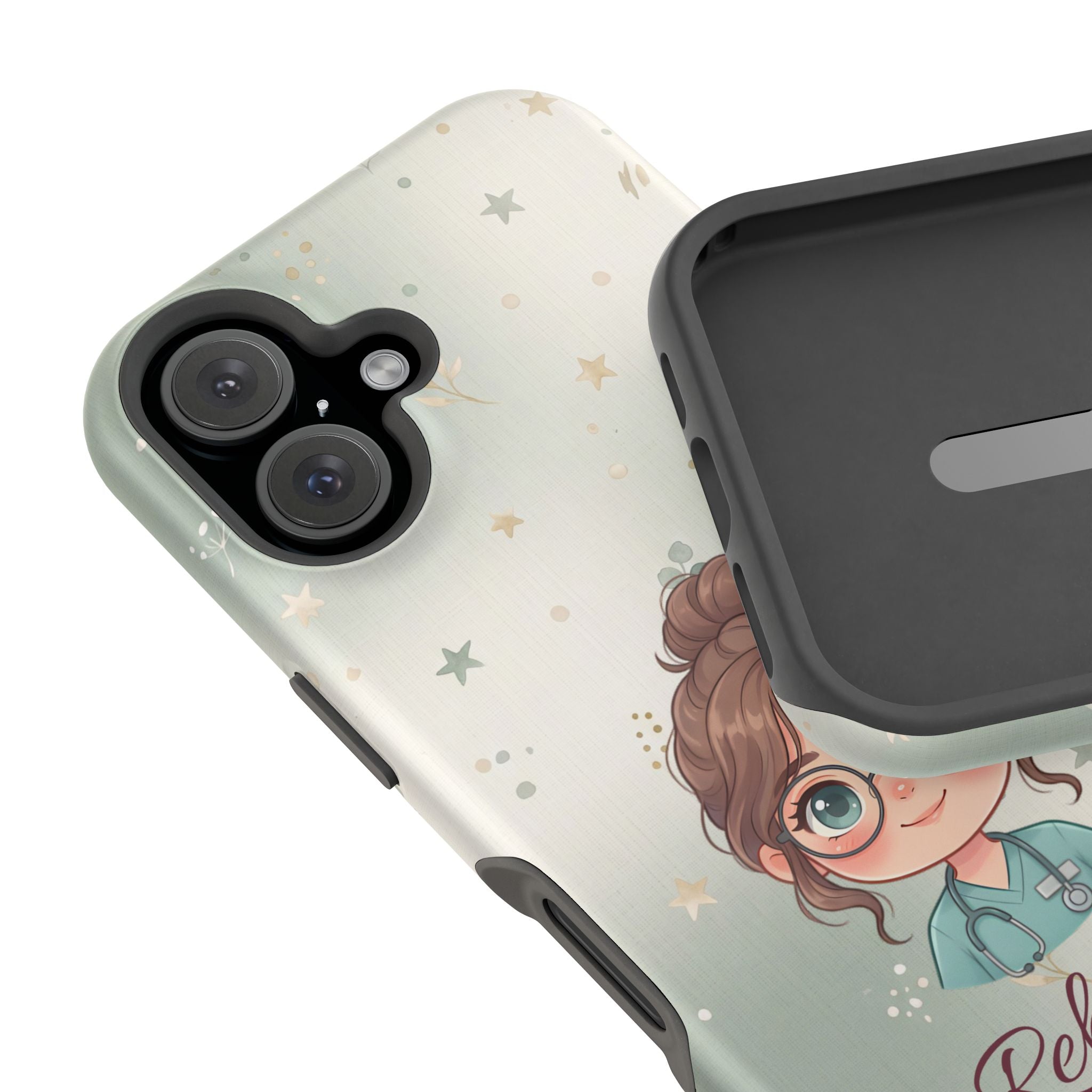 Personalized Starry Nurse Phone Case — Wireless Charging Cover