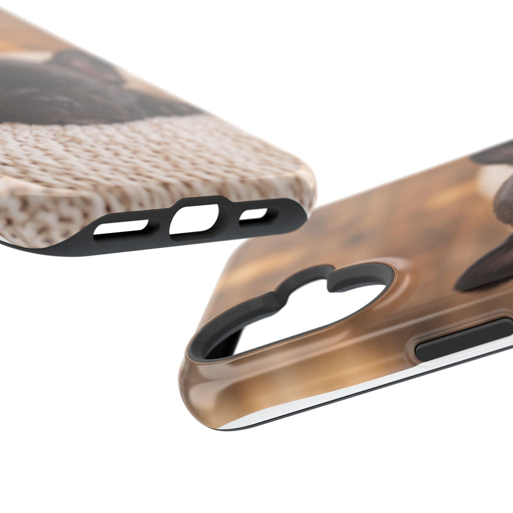 Sleepy French Bulldog Phone Case — Impact-Resistant Wireless Charging Cover