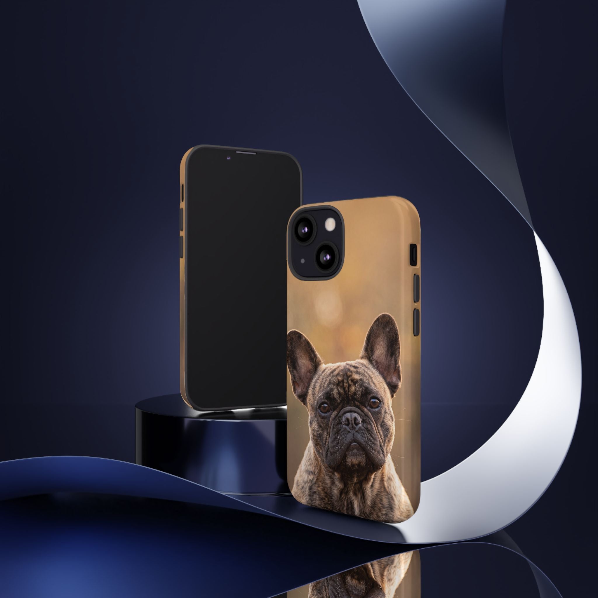 French Bulldog Portrait Phone Case | Realistic Brindle Frenchie Photo Case | iPhone & Samsung