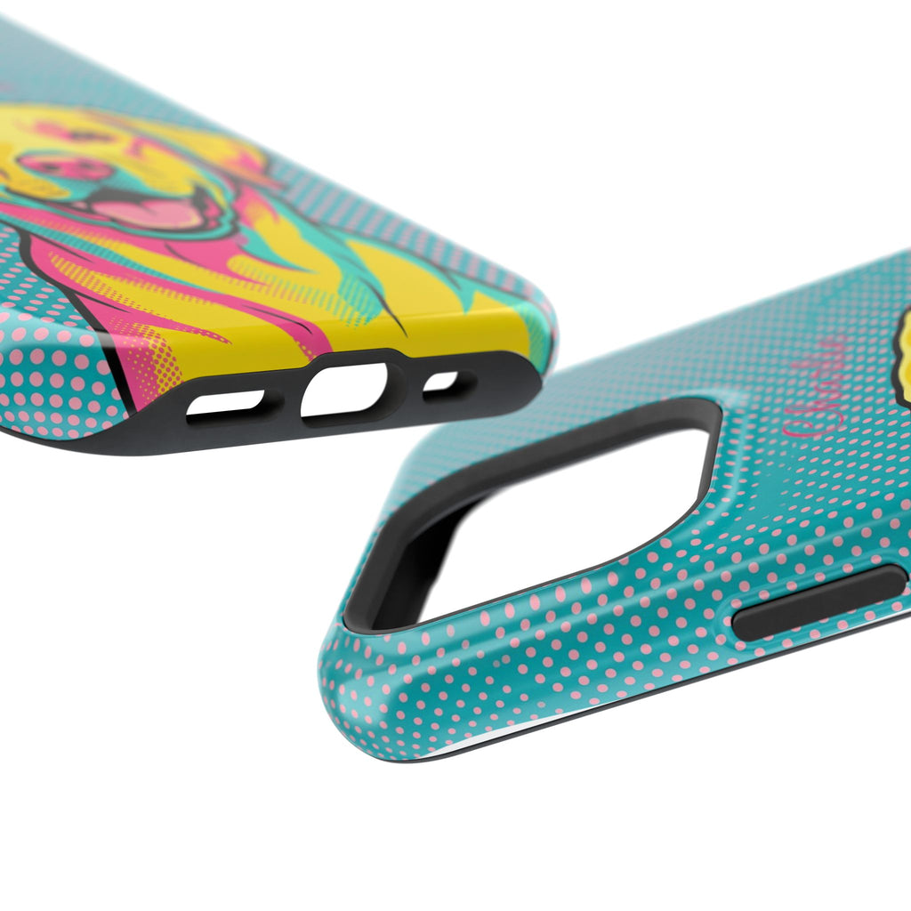 Personalized Pop Art Labrador Phone Case — Tough Magnetic Case with Wireless Charging