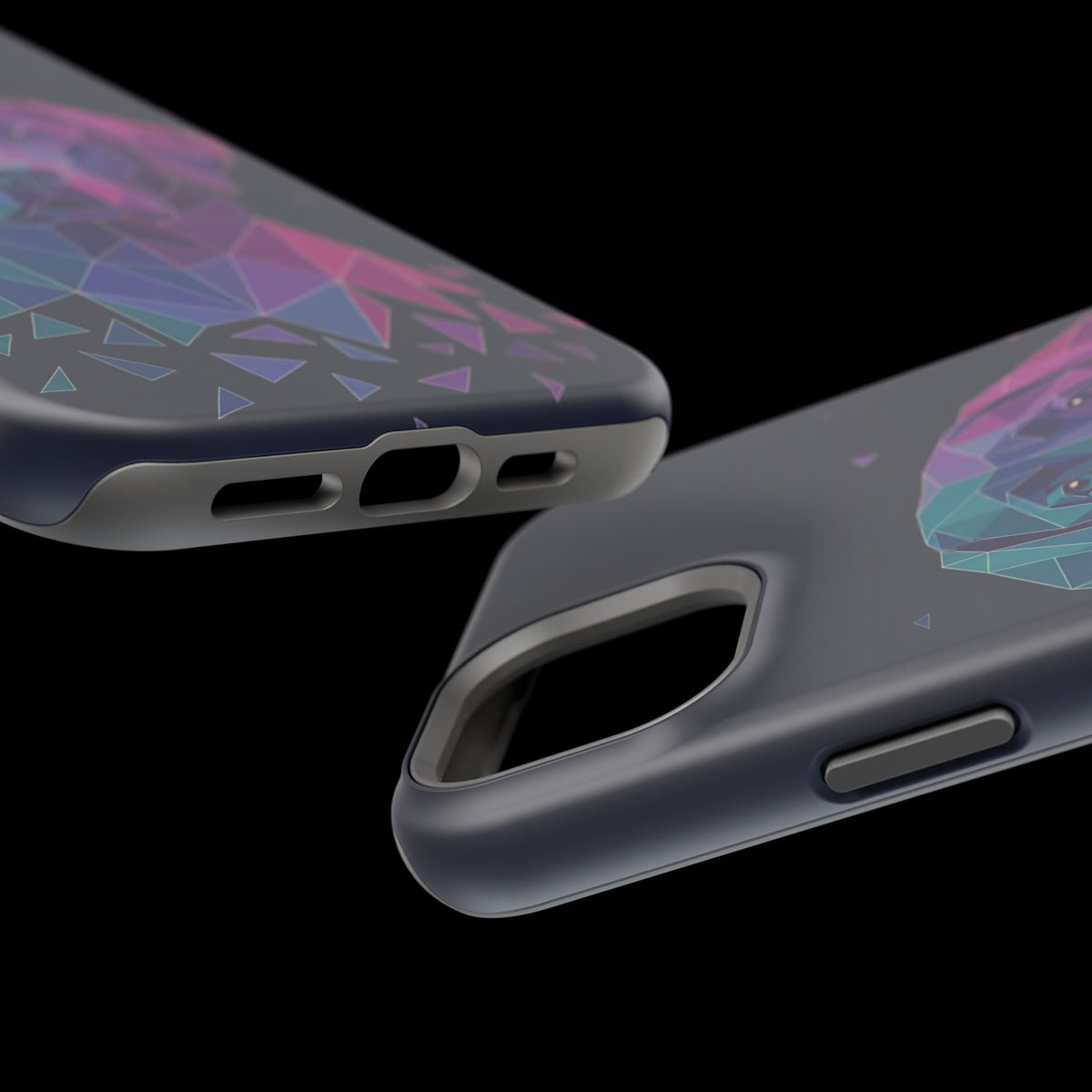 Geometric Labrador Phone Case — Tough Magnetic Case with Wireless Charging
