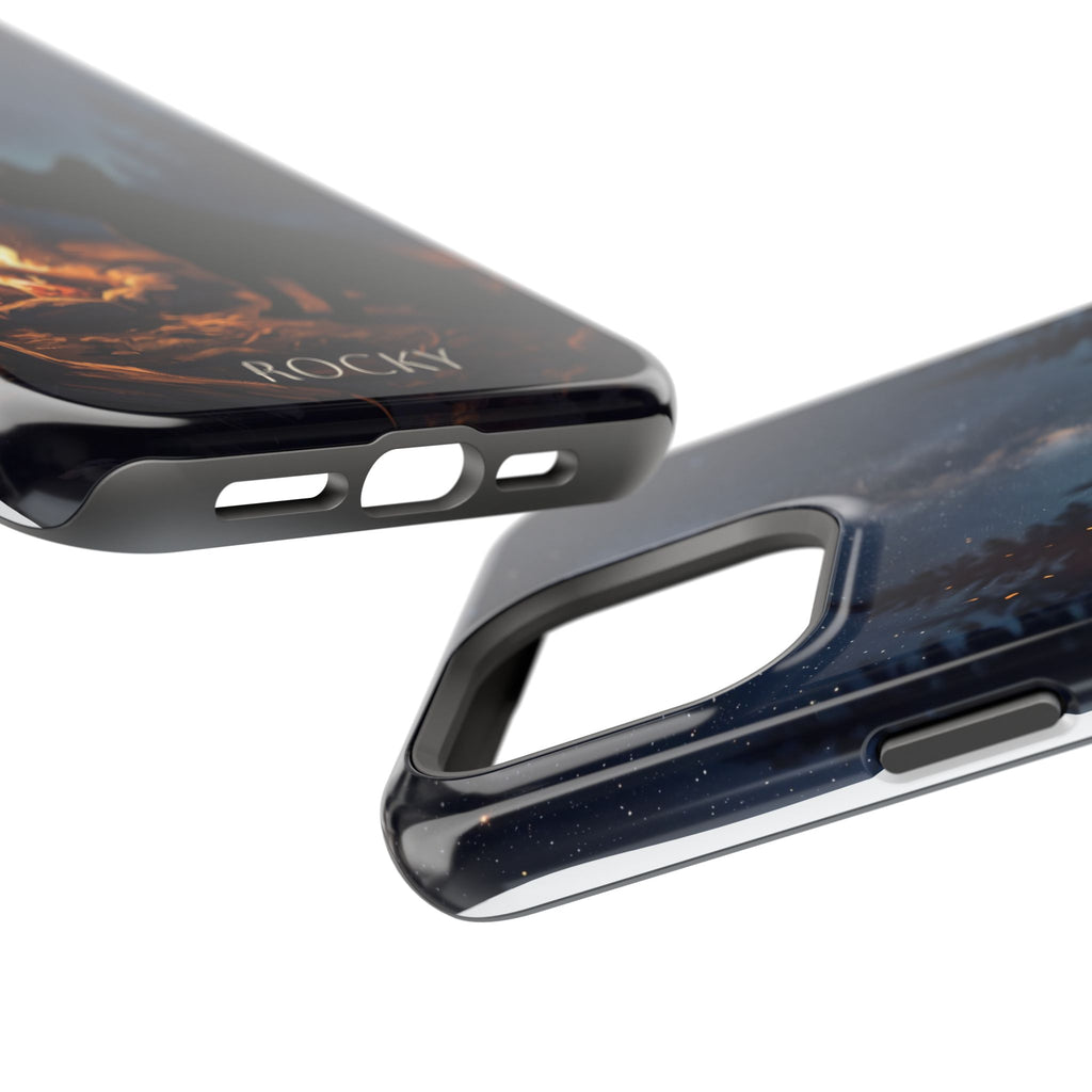 Personalized French Bulldog Campfire Phone Case — Wireless Charging Cover