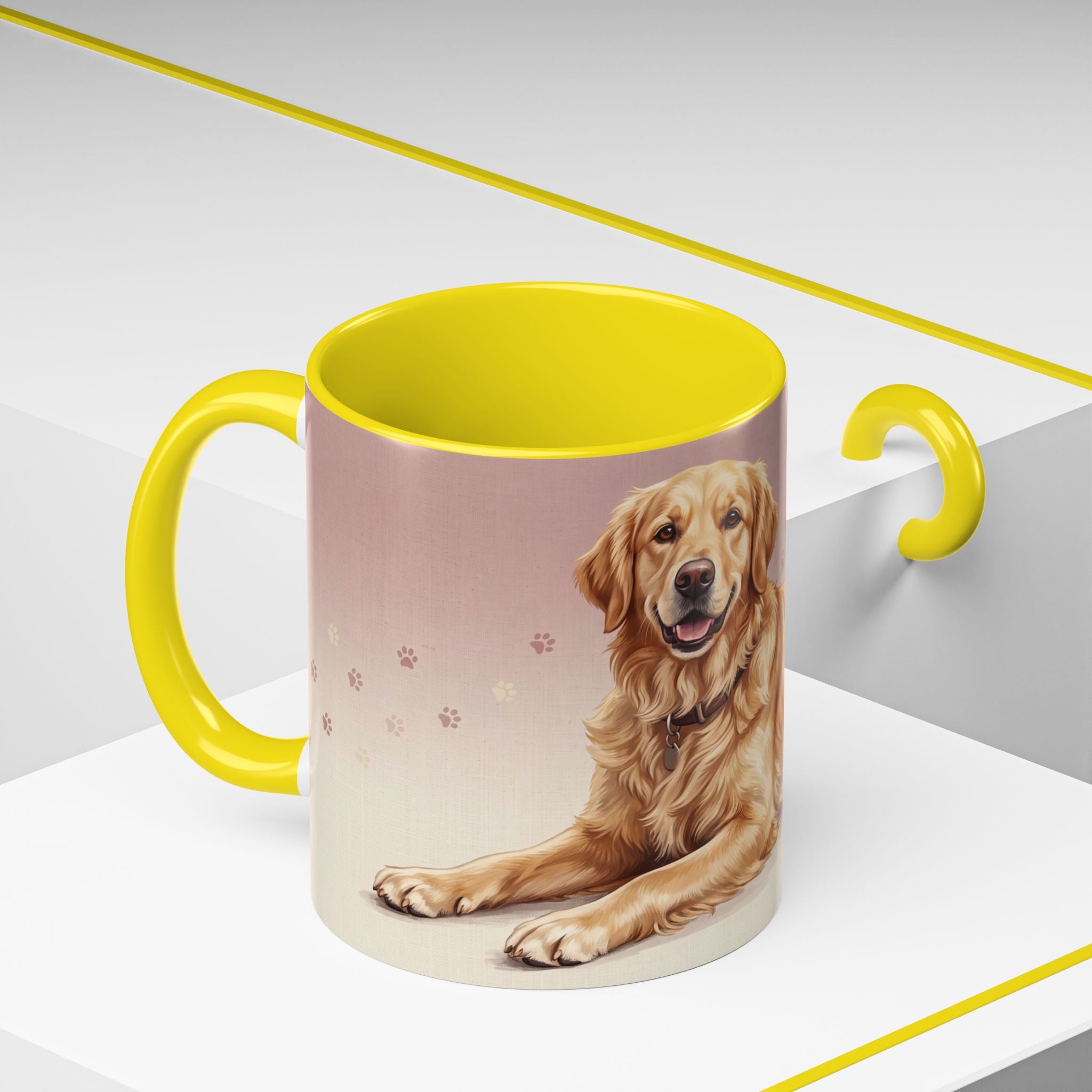 Golden Retriever Lying Down Mug | Golden Retriever Lover Gift | Cute Dog Coffee Mug