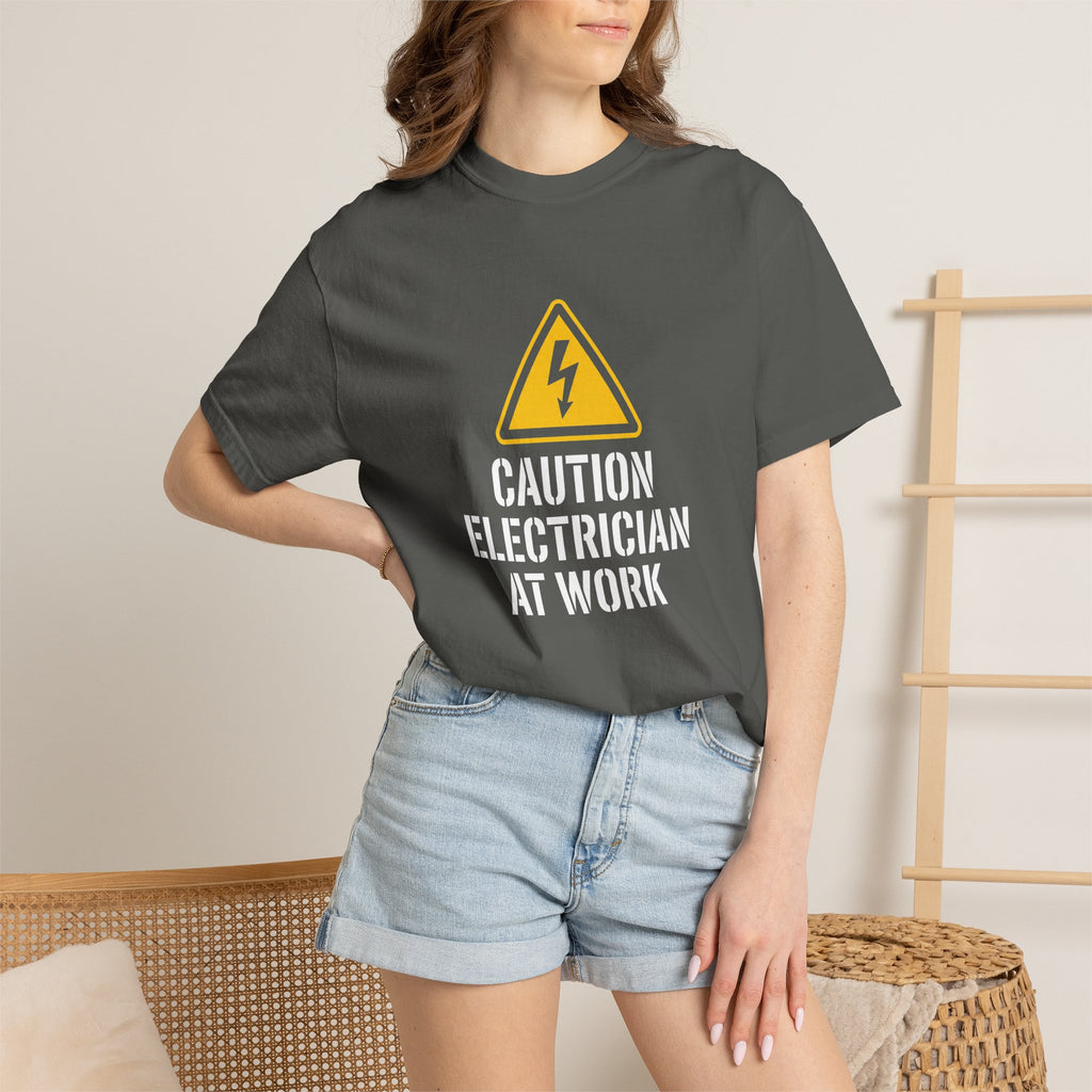 Caution Electrician At Work T-Shirt
