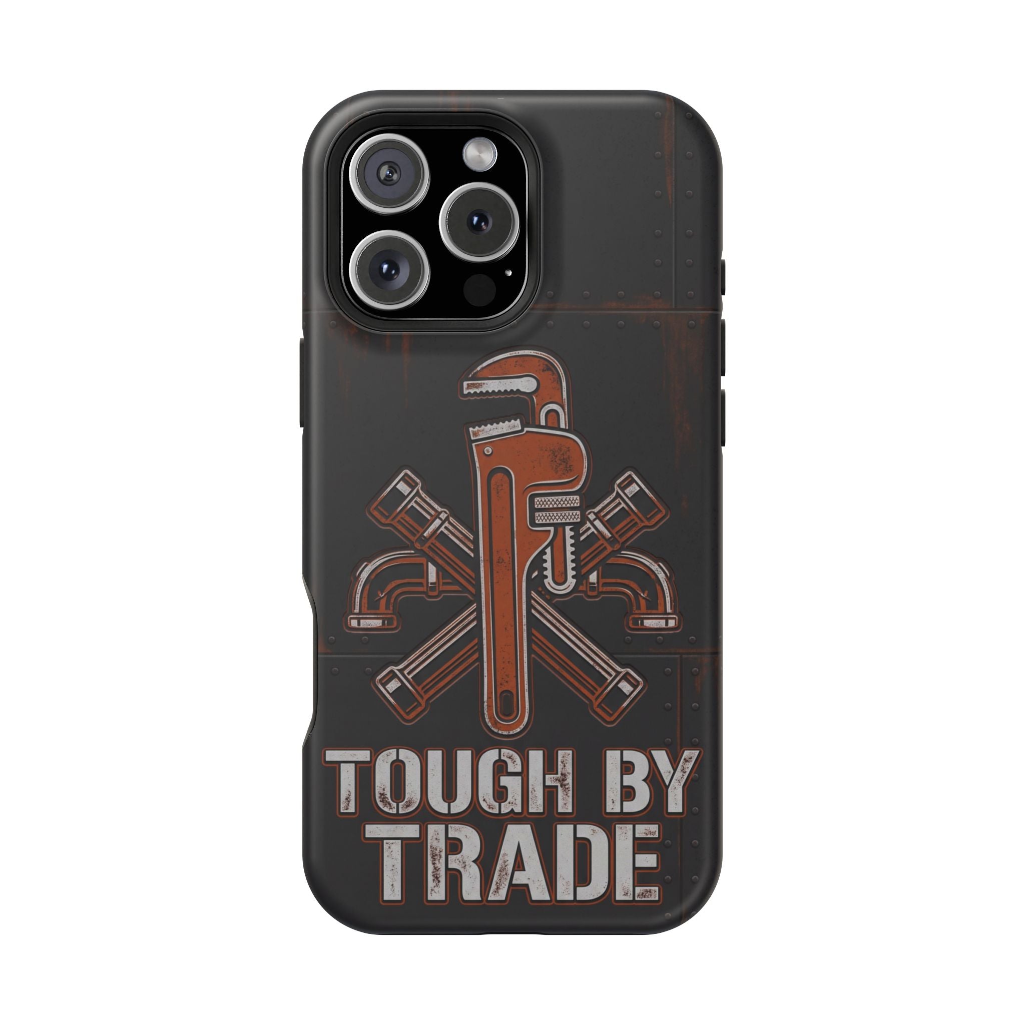 Tough By Trade Phone Case — Crossed Wrenches Wireless Charging Cover