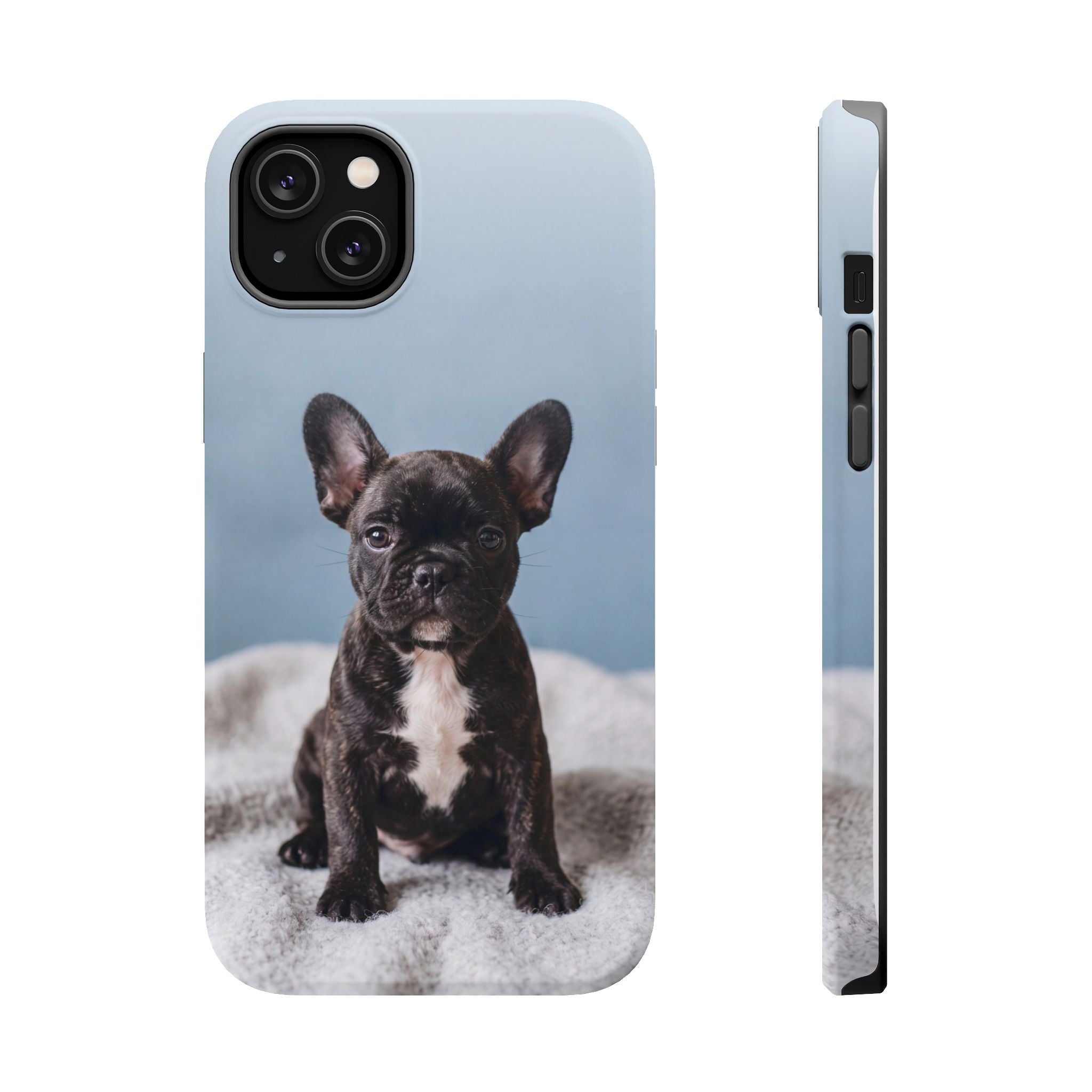 French Bulldog Puppy Phone Case — Impact-Resistant Wireless Charging Cover