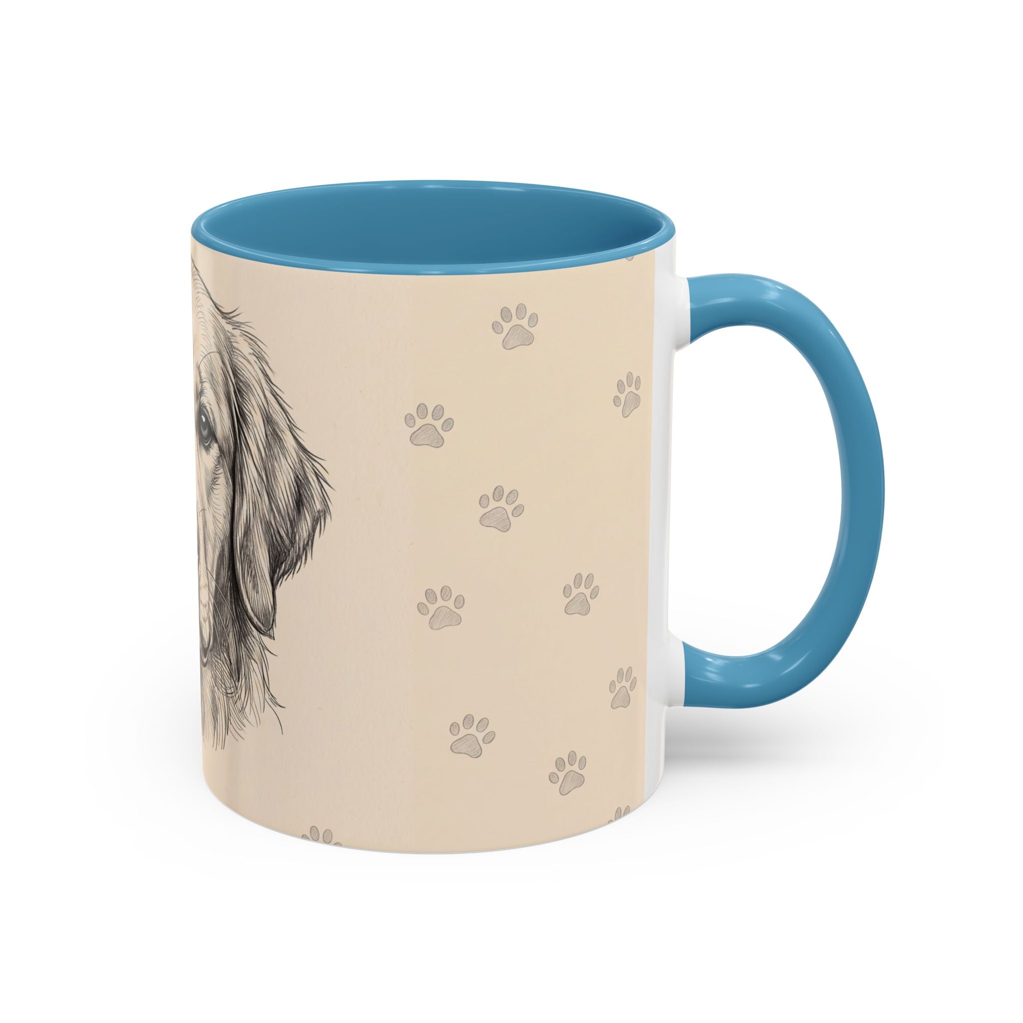 Golden Retriever Sketch Mug | Golden Retriever Lover Gift | Pencil Art Dog Coffee Mug