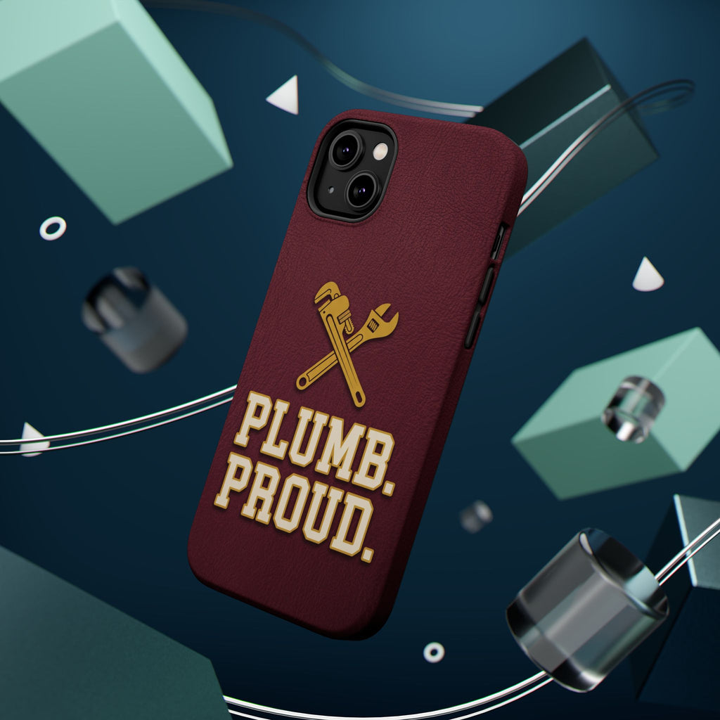Plumb. Proud. Phone Case — Crossed Wrenches Wireless Charging Cover