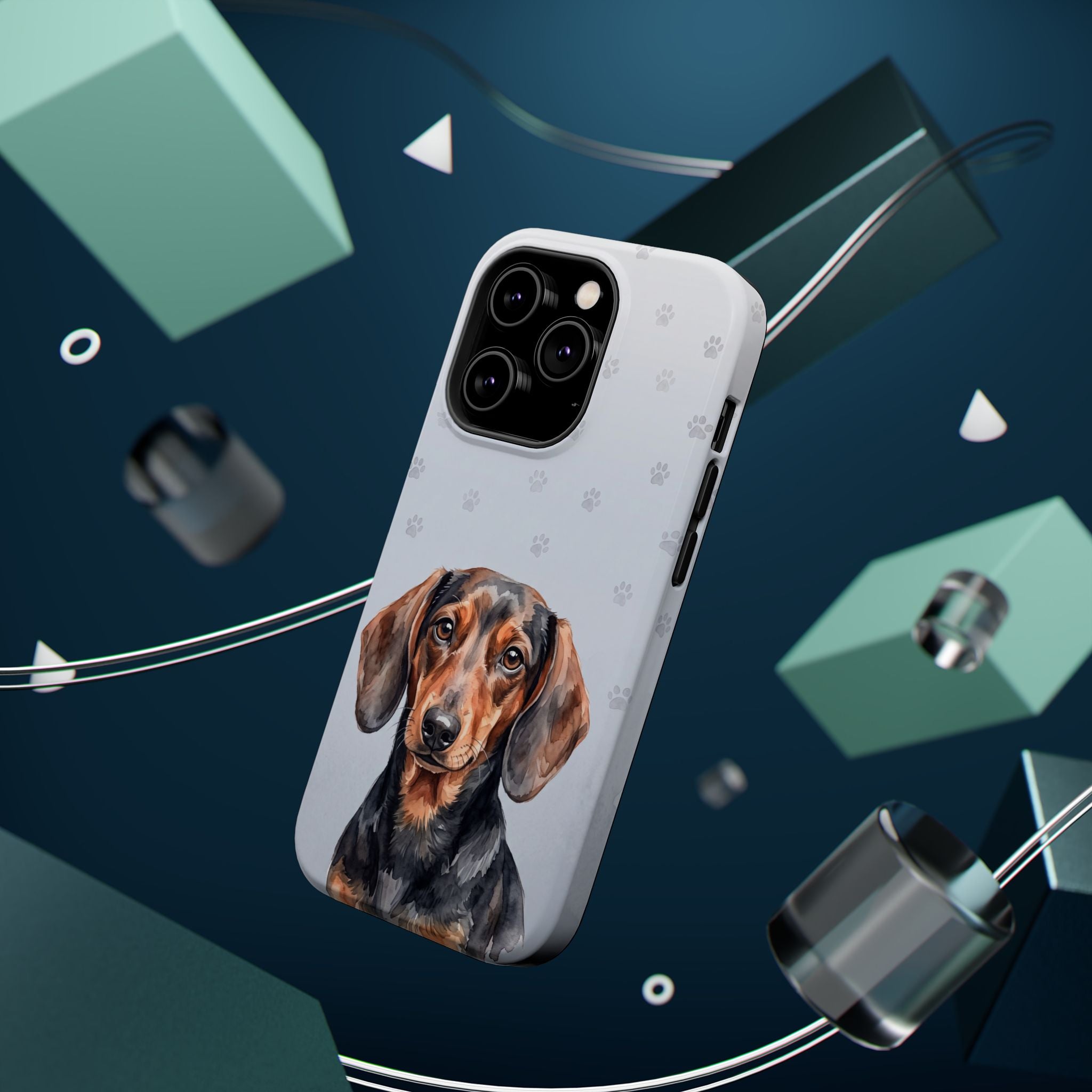 Dachshund Phone Case — Impact-Resistant Wireless Charging Cover