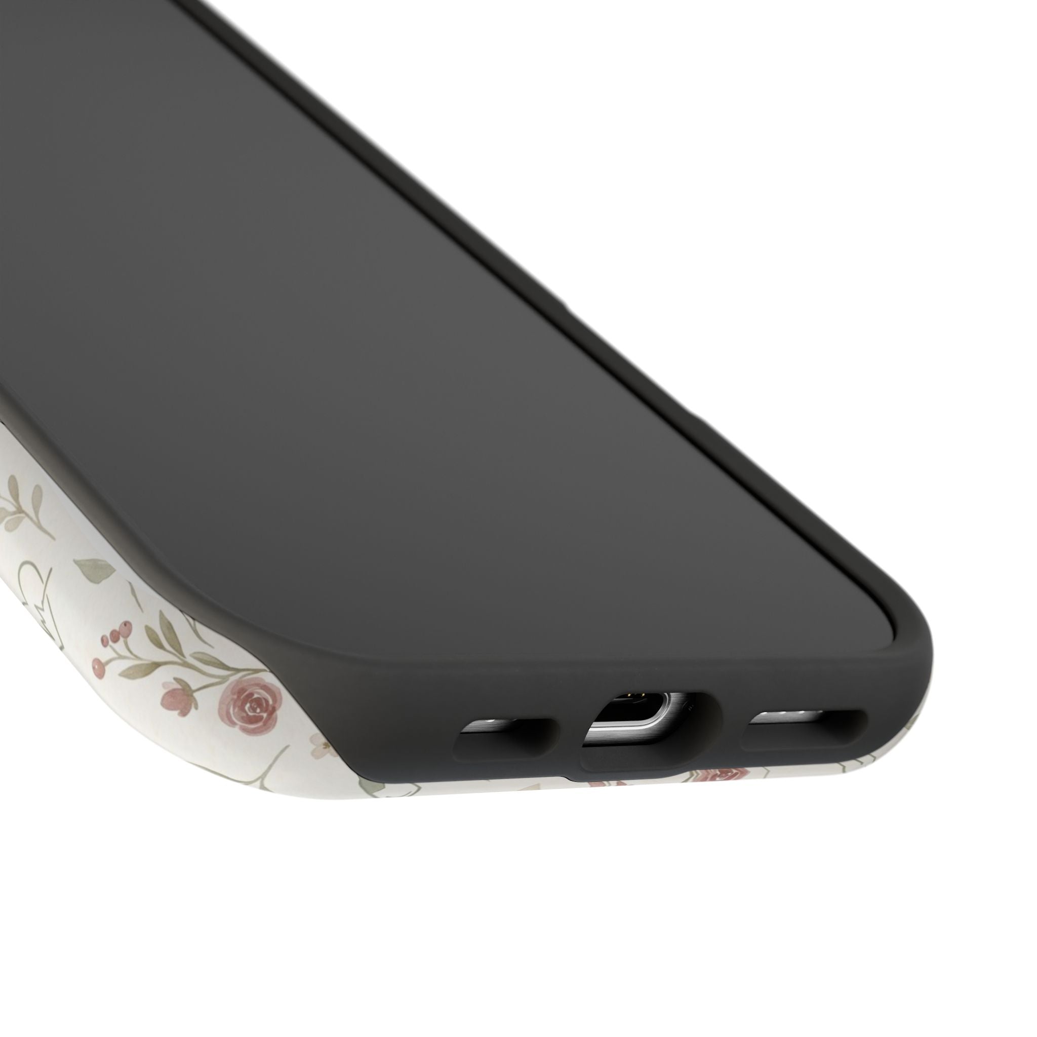 Floral Nurse Phone Case — Impact-Resistant Wireless Charging Cover