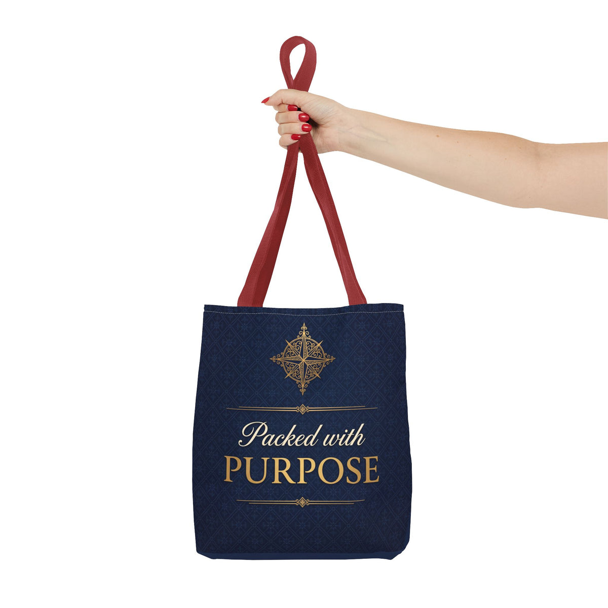Packed with Purpose Tote | Inspirational Nurse Gift Tote Bag | Healthcare Worker Appreciation Gift | Premium Polyester Carry-All