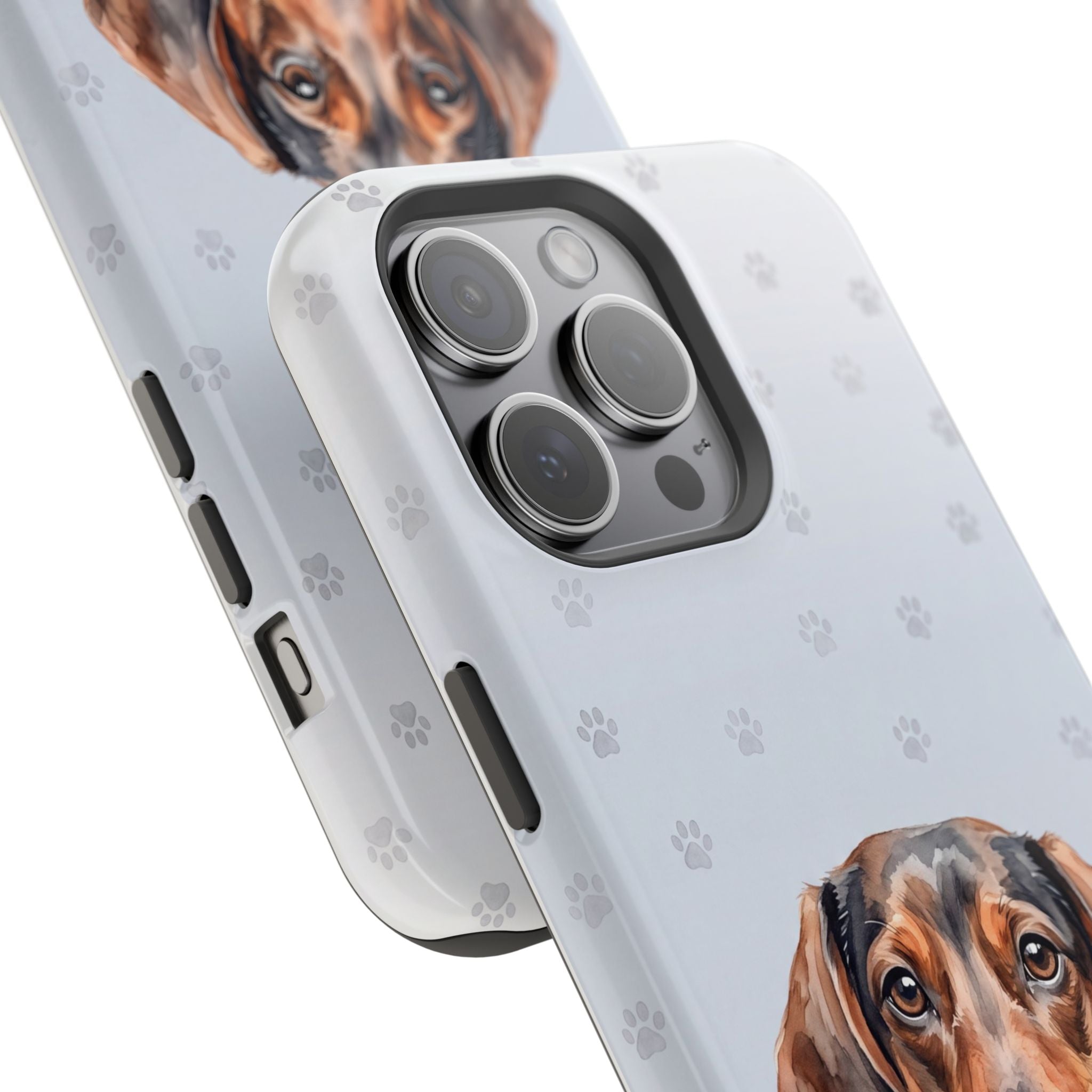 Dachshund Watercolor Portrait Phone Case | Elegant Sausage Dog Art Print | iPhone & Samsung