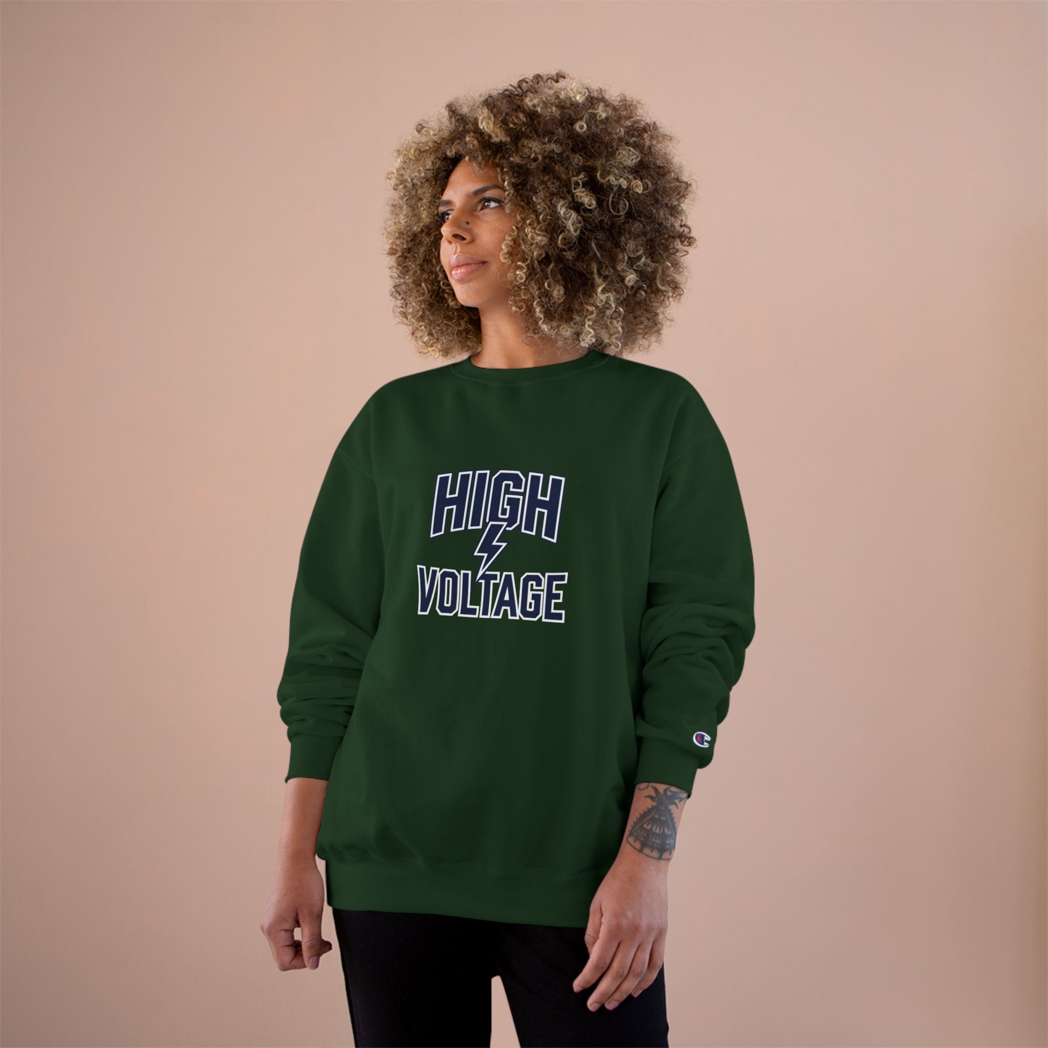 High Voltage Electrician Sweatshirt | Funny Electrician Gift Crewneck