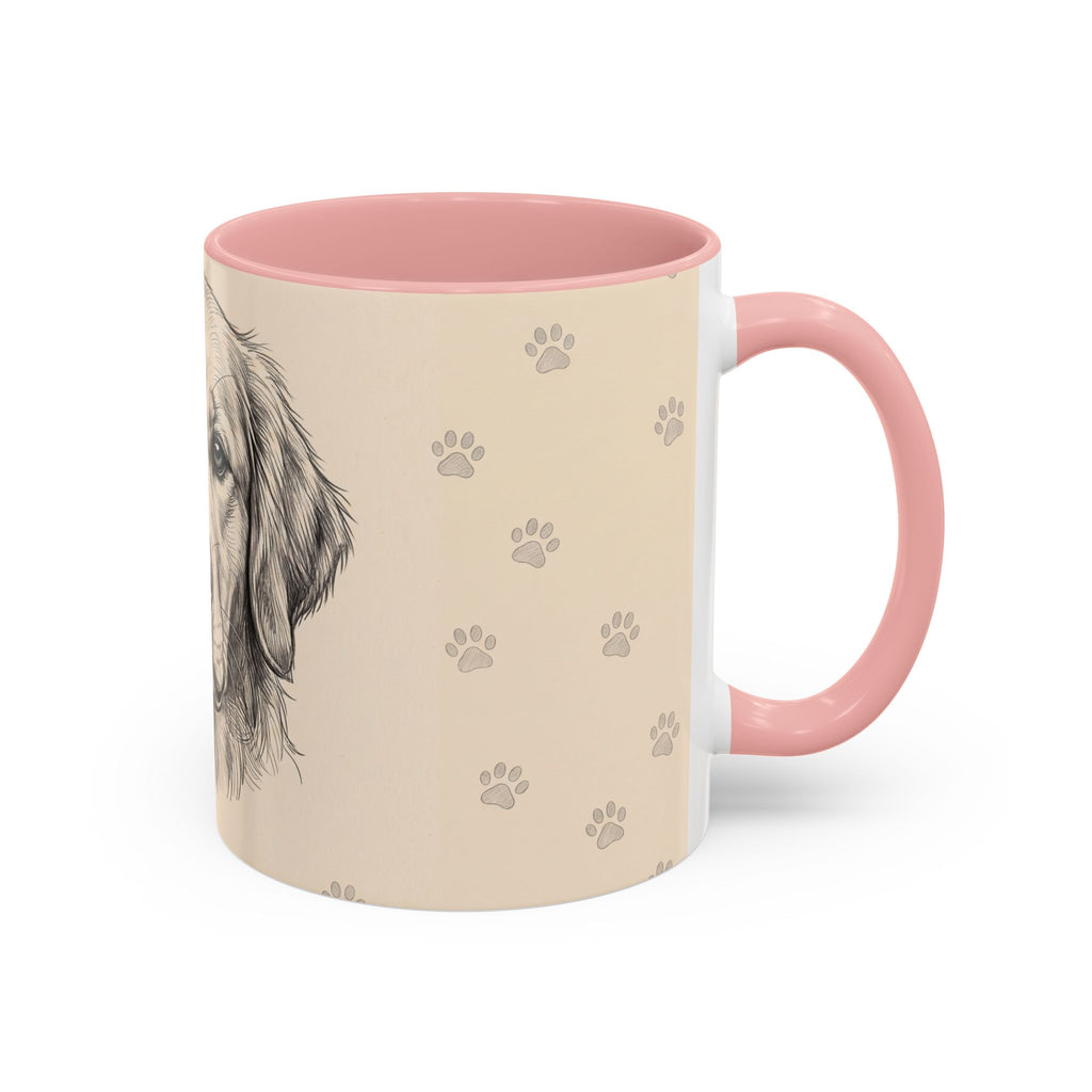 Golden Retriever Sketch Mug | Golden Retriever Lover Gift | Pencil Art Dog Coffee Mug