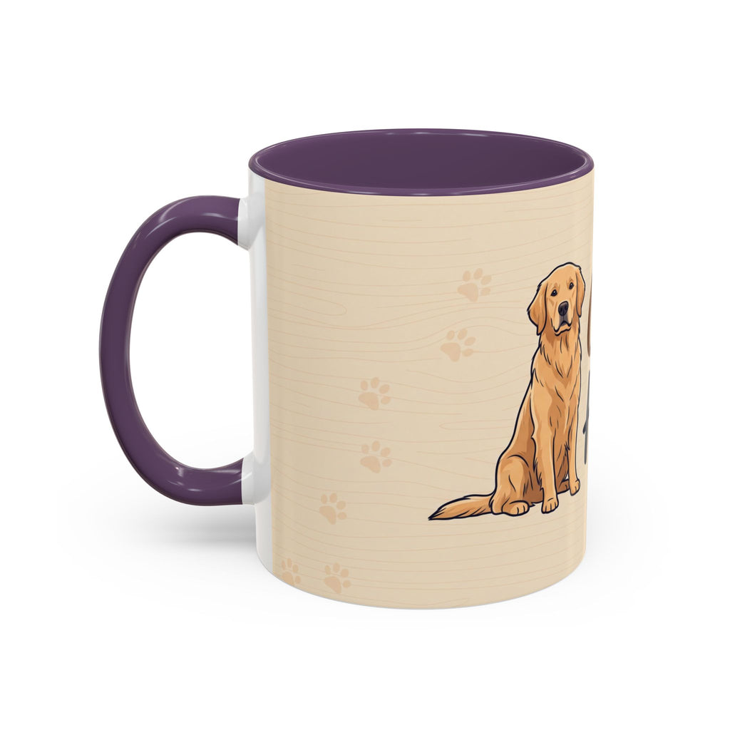 Golden Hearted Mug | Golden Retriever Lover Gift | Cute Dog Coffee Mug