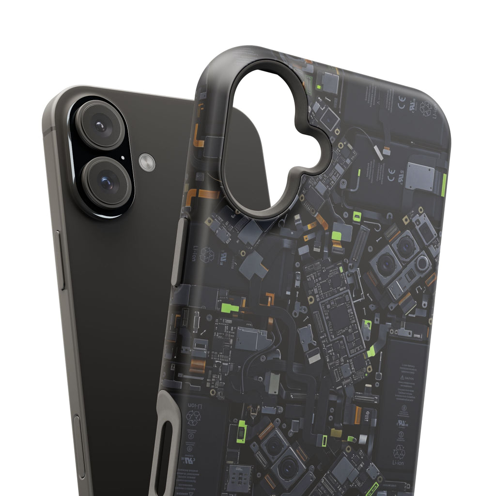 Circuit Core Phone Case — Motherboard Print Wireless Charging Cover