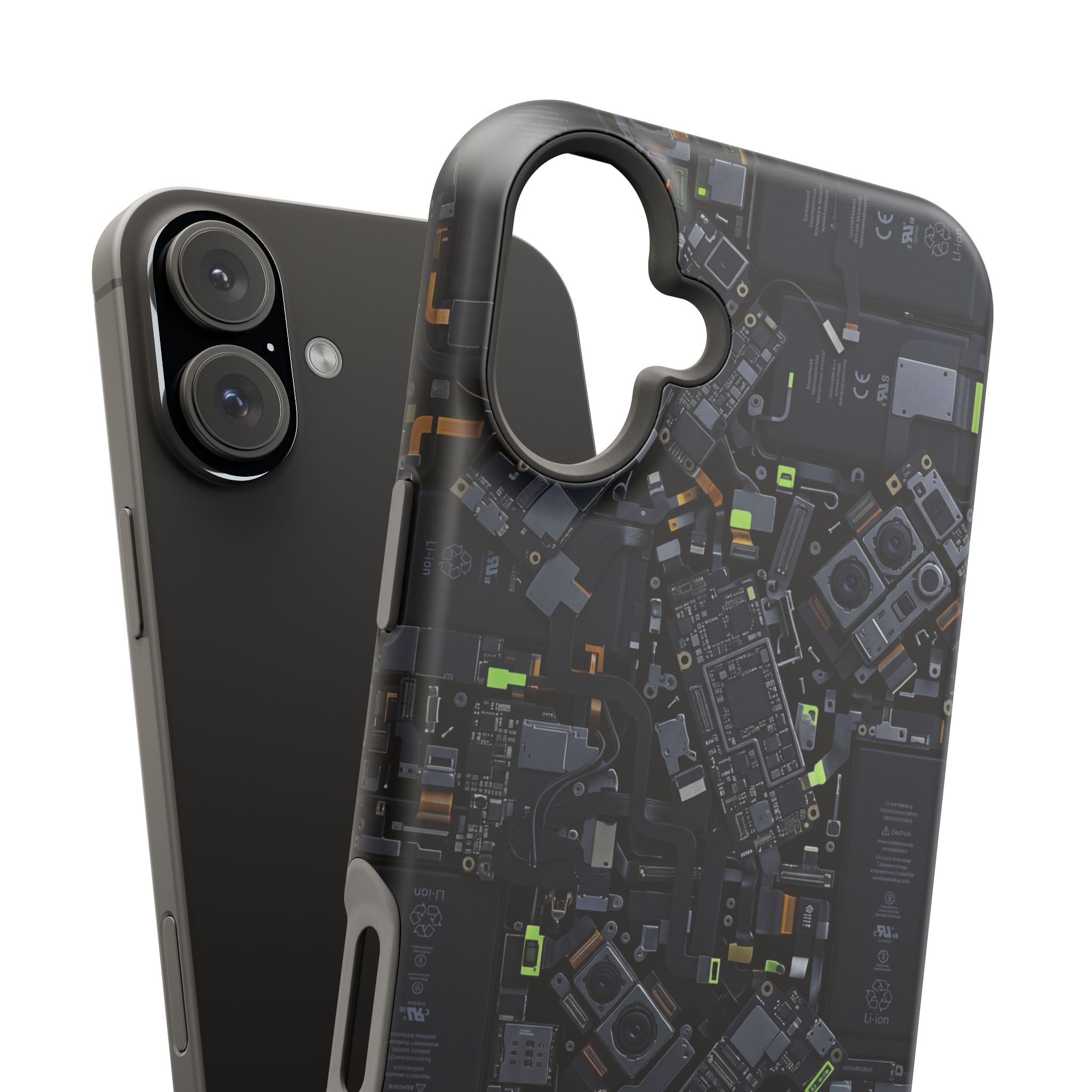Circuit Core Phone Case — Motherboard Print Wireless Charging Cover