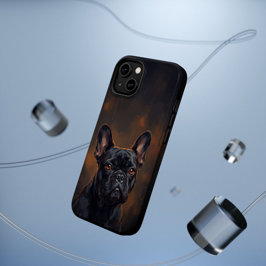 French Bulldog Portrait Phone Case — Impact-Resistant Wireless Charging Cover