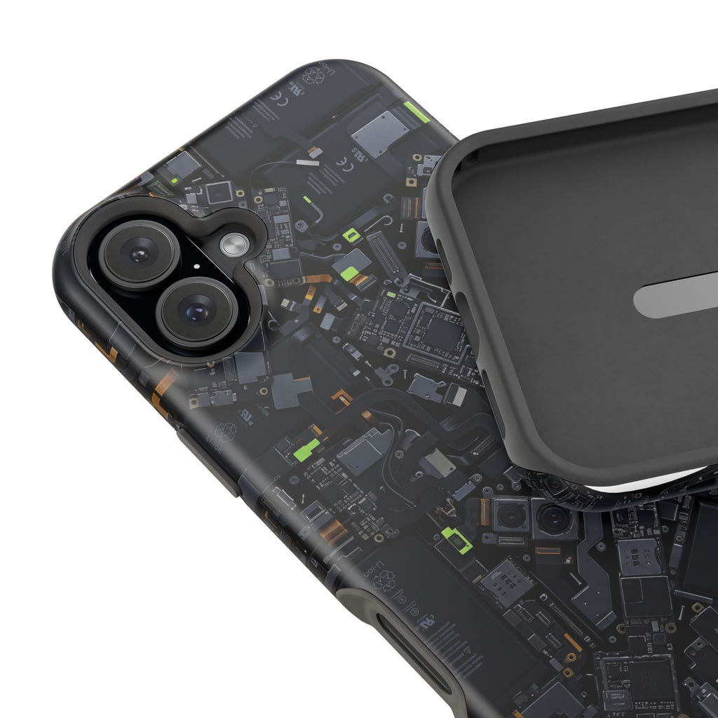 Circuit Core Phone Case — Motherboard Print Wireless Charging Cover