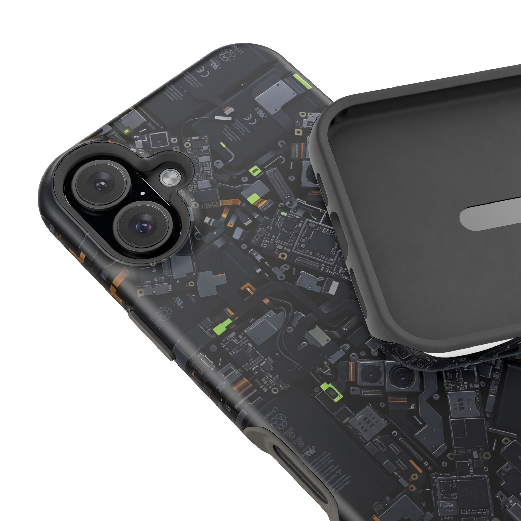 Circuit Core Phone Case — Motherboard Print Wireless Charging Cover