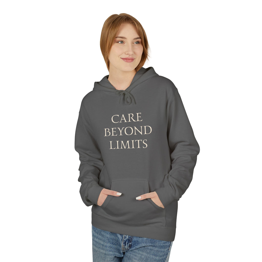 Nurse Hoodie |  Cozy Inspirational "Care Beyond Limits"