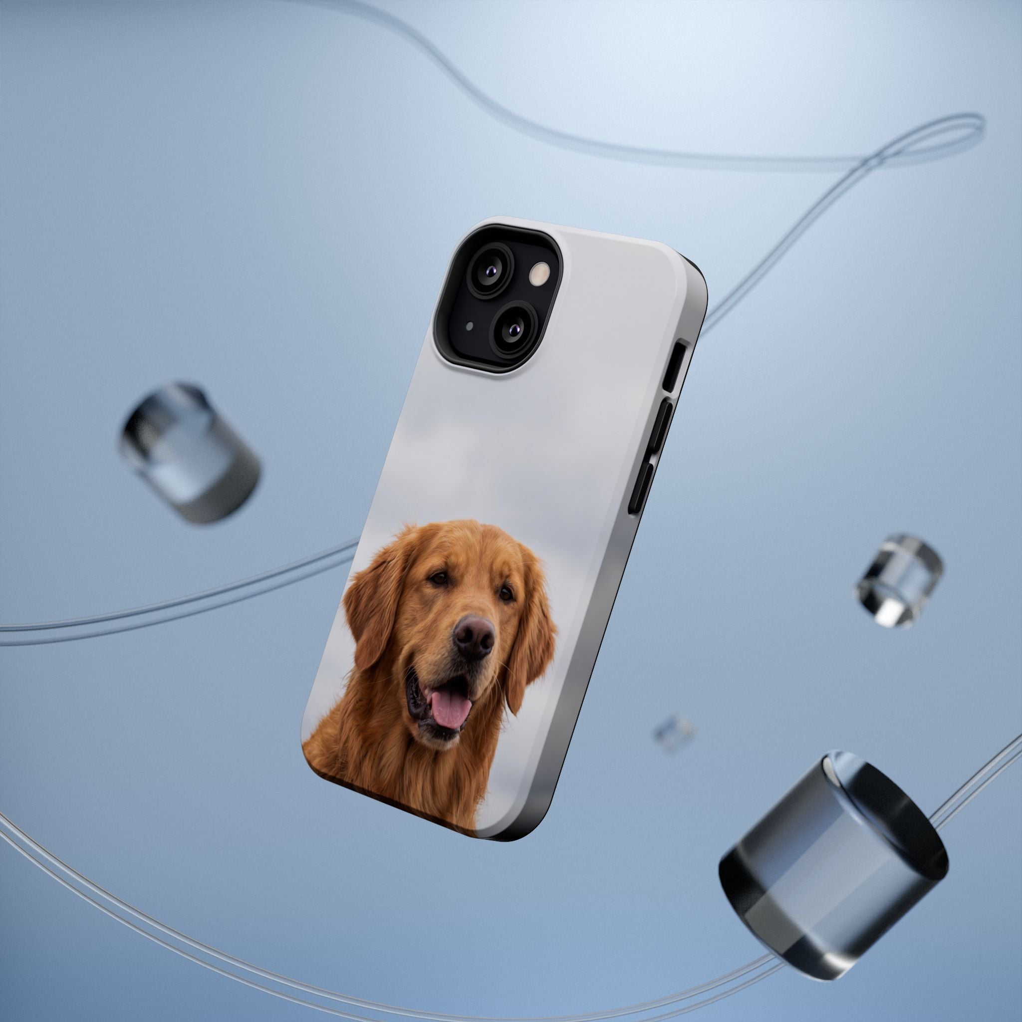 Golden Retriever Phone Case — Impact-Resistant Wireless Charging Cover