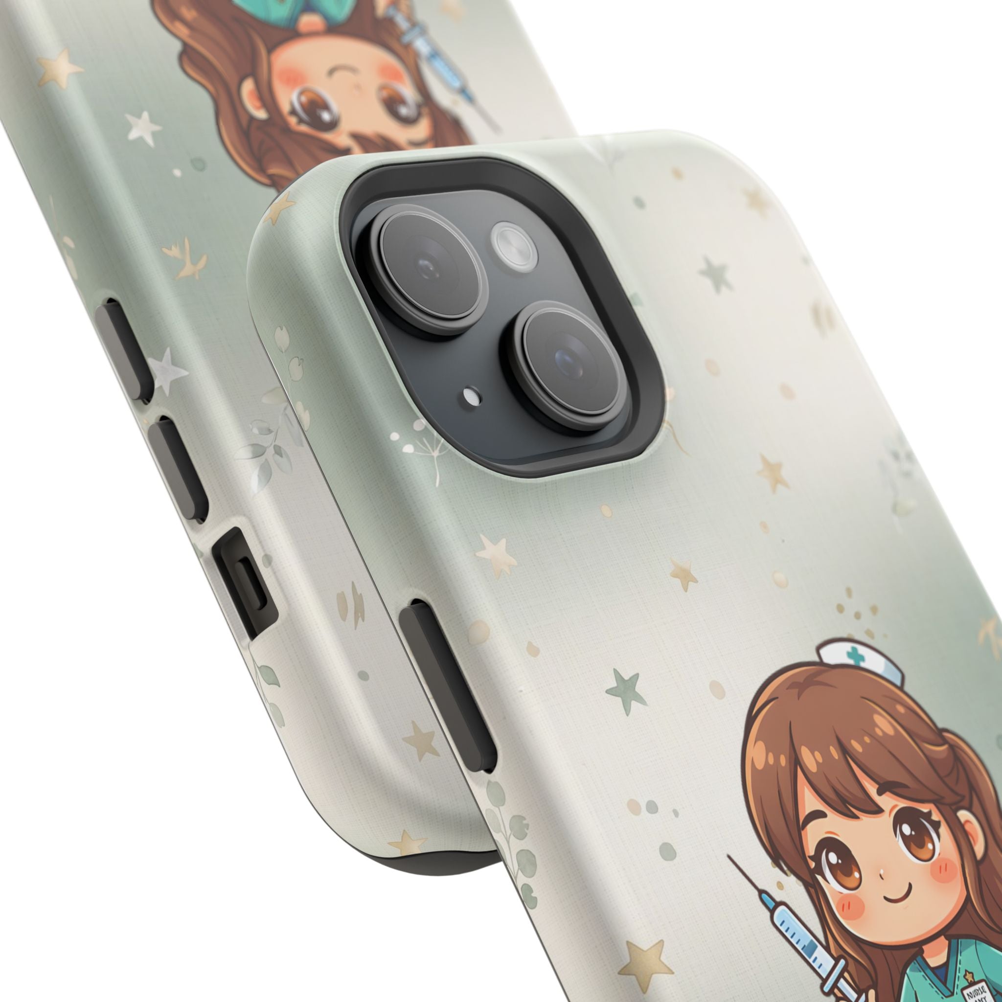 Personalized Nurse with Syringe Phone Case — Wireless Charging Cover