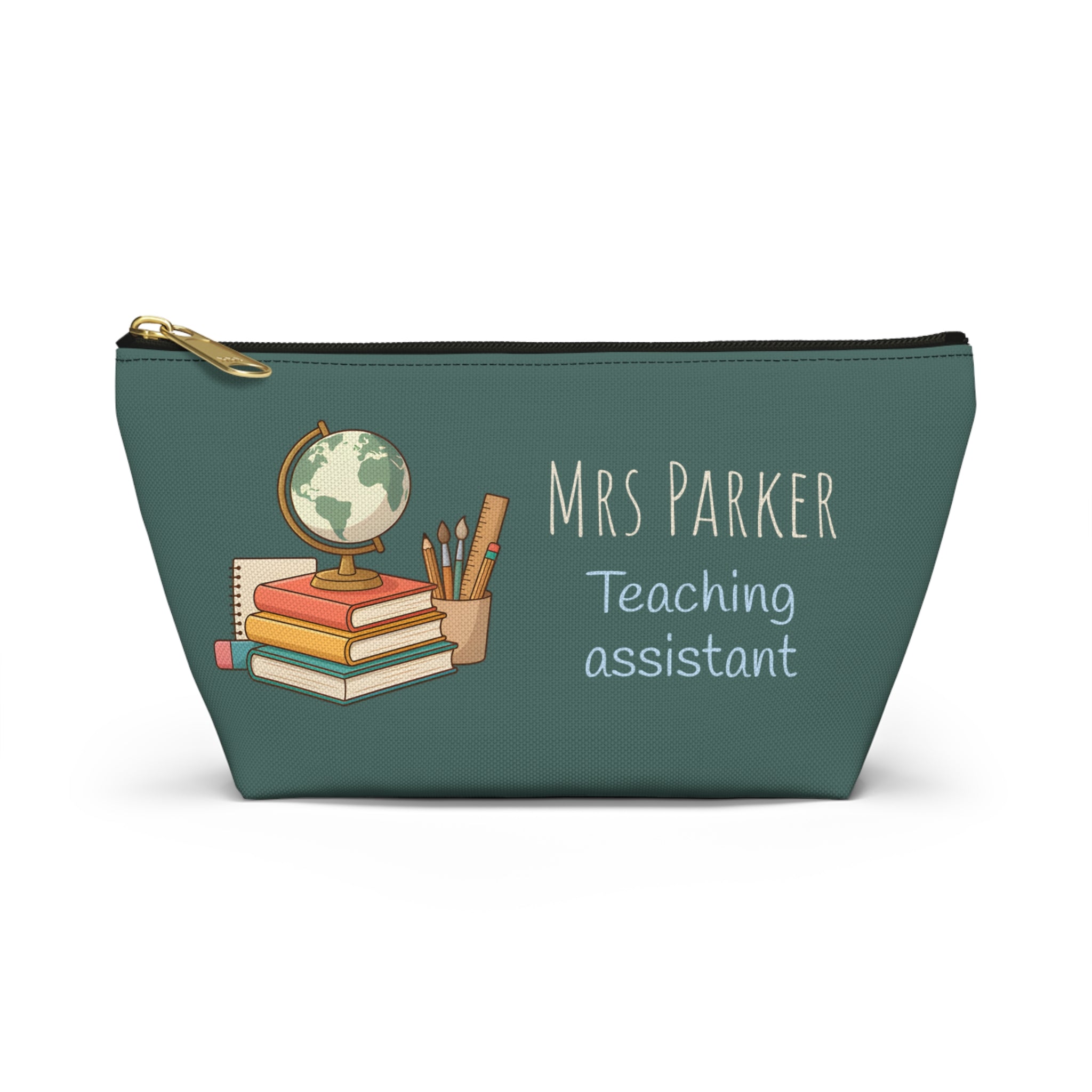 Personalized Teacher Gift Pouch – Custom Name Makeup Bag for Teachers