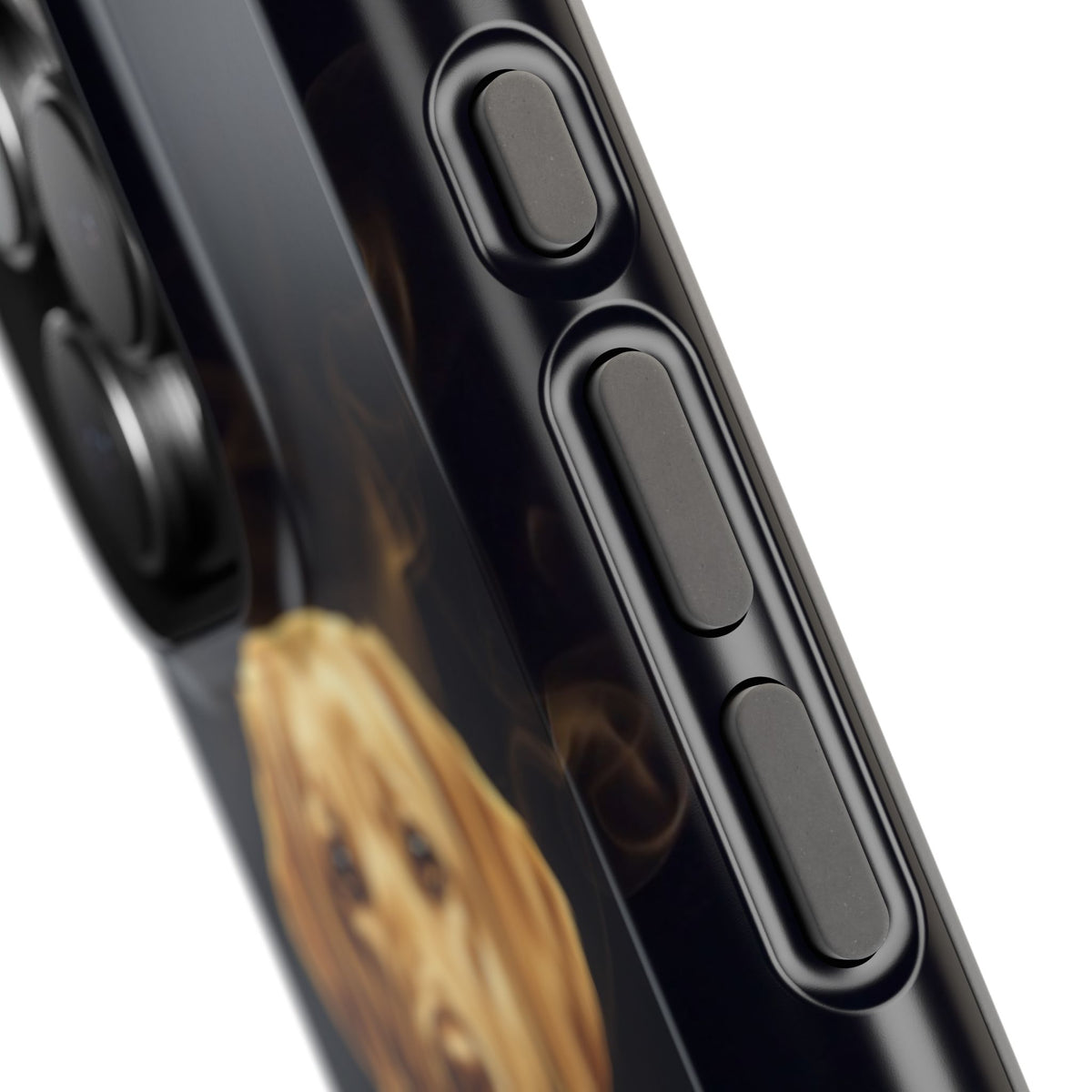 Personalized Gold Smoke Labrador Phone Case — Tough Magnetic Case with Wireless Charging