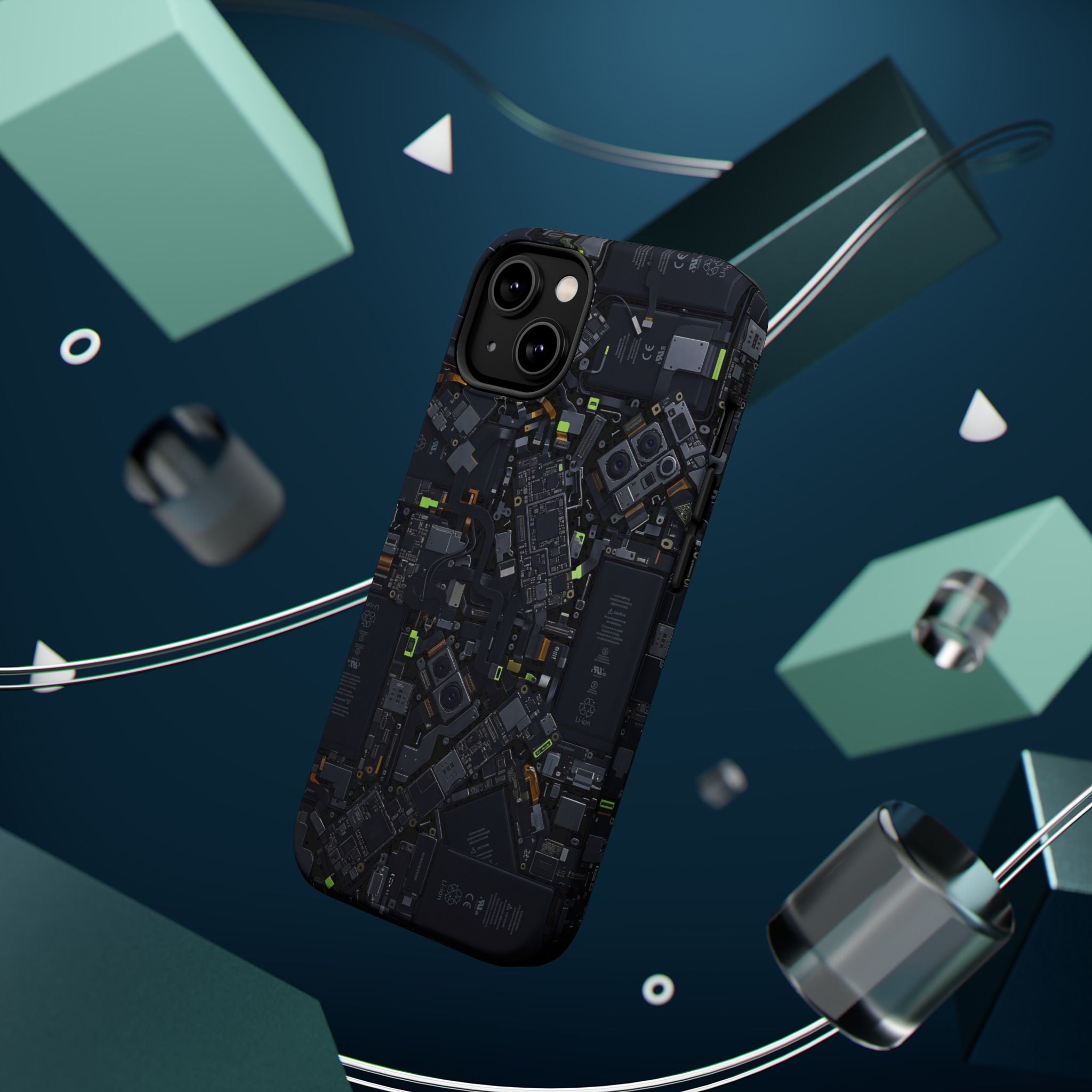 Circuit Core Phone Case — Motherboard Print Wireless Charging Cover