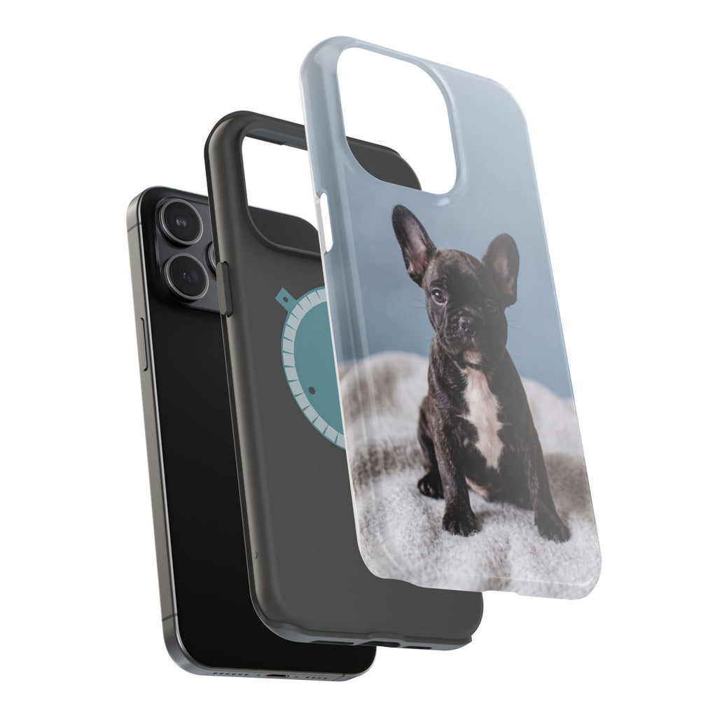 French Bulldog Puppy Phone Case — Impact-Resistant Wireless Charging Cover