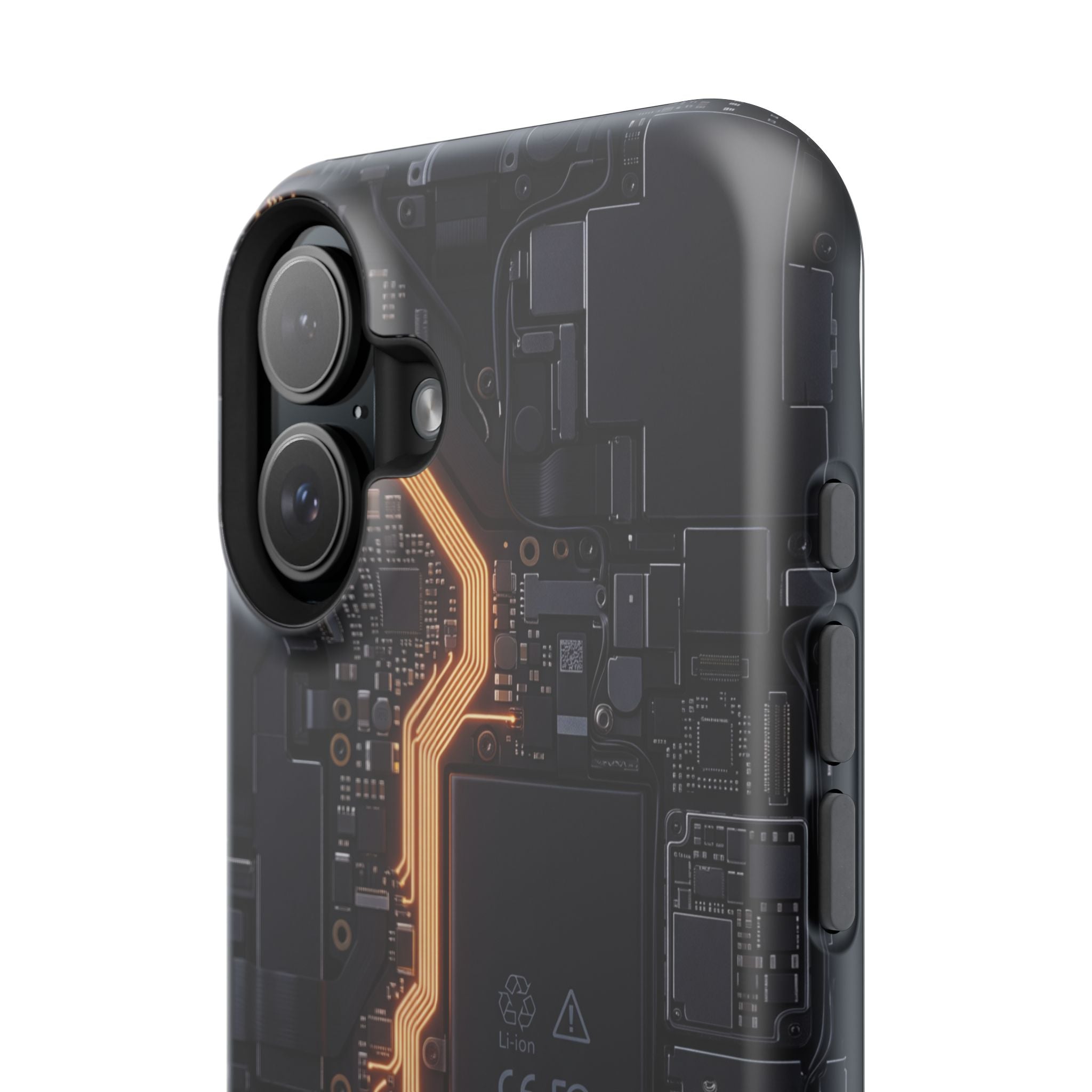 Electrician Circuit Bolt Phone Case — Impact-Resistant Wireless Charging Cover