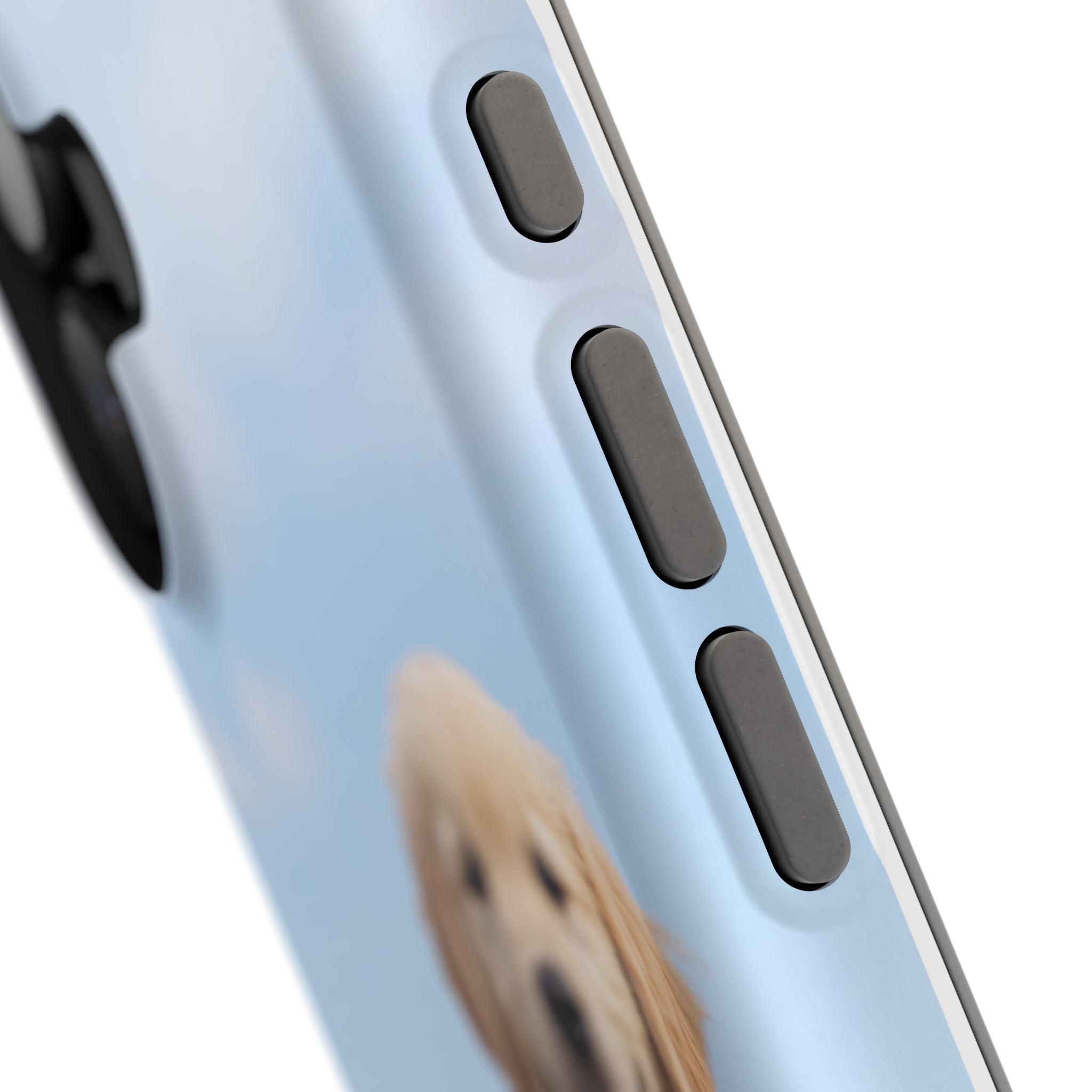 Golden Retriever Puppy Duo Phone Case — Impact-Resistant Wireless Charging Cover