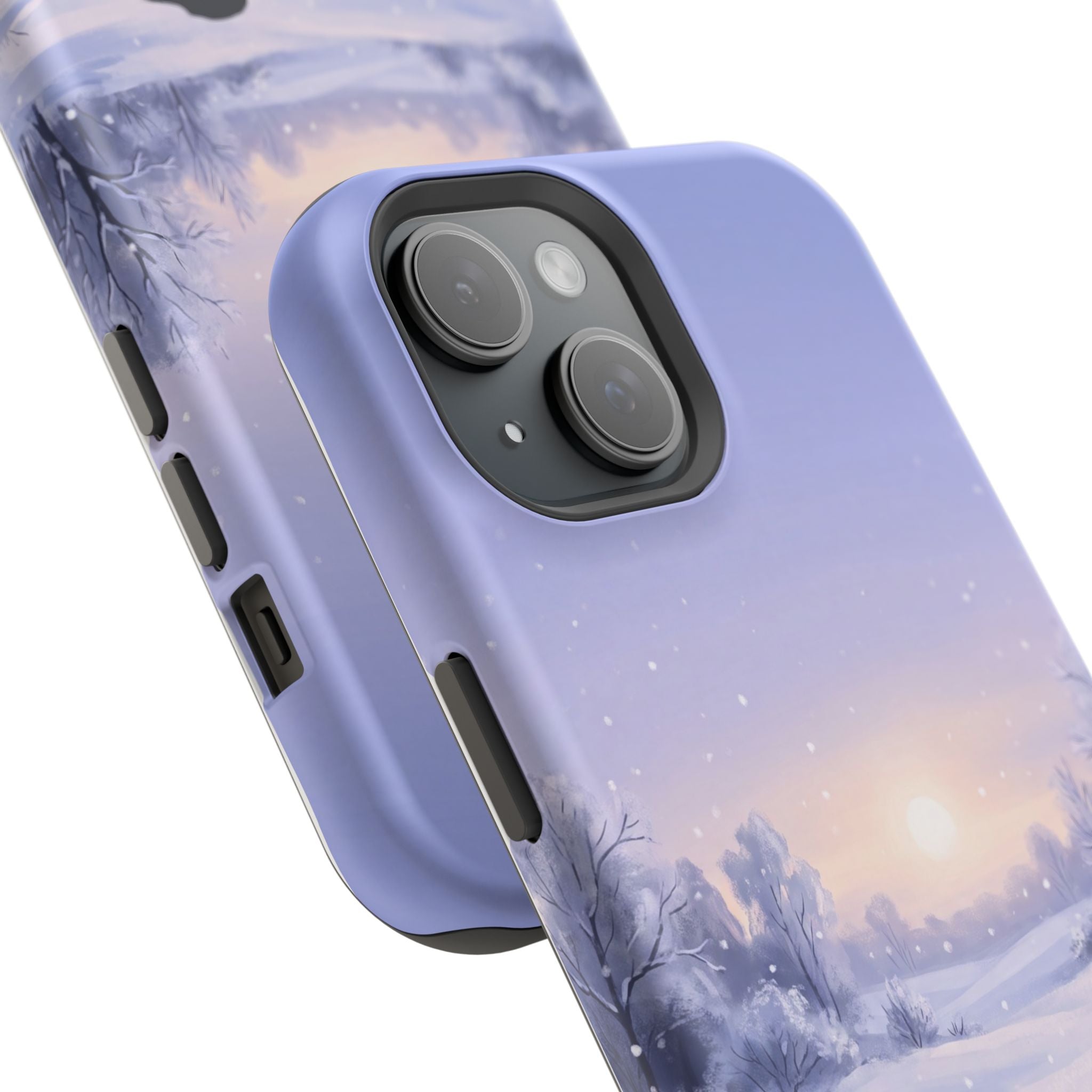 Personalized Dachshund Winter Snow Phone Case — Wireless Charging Cover